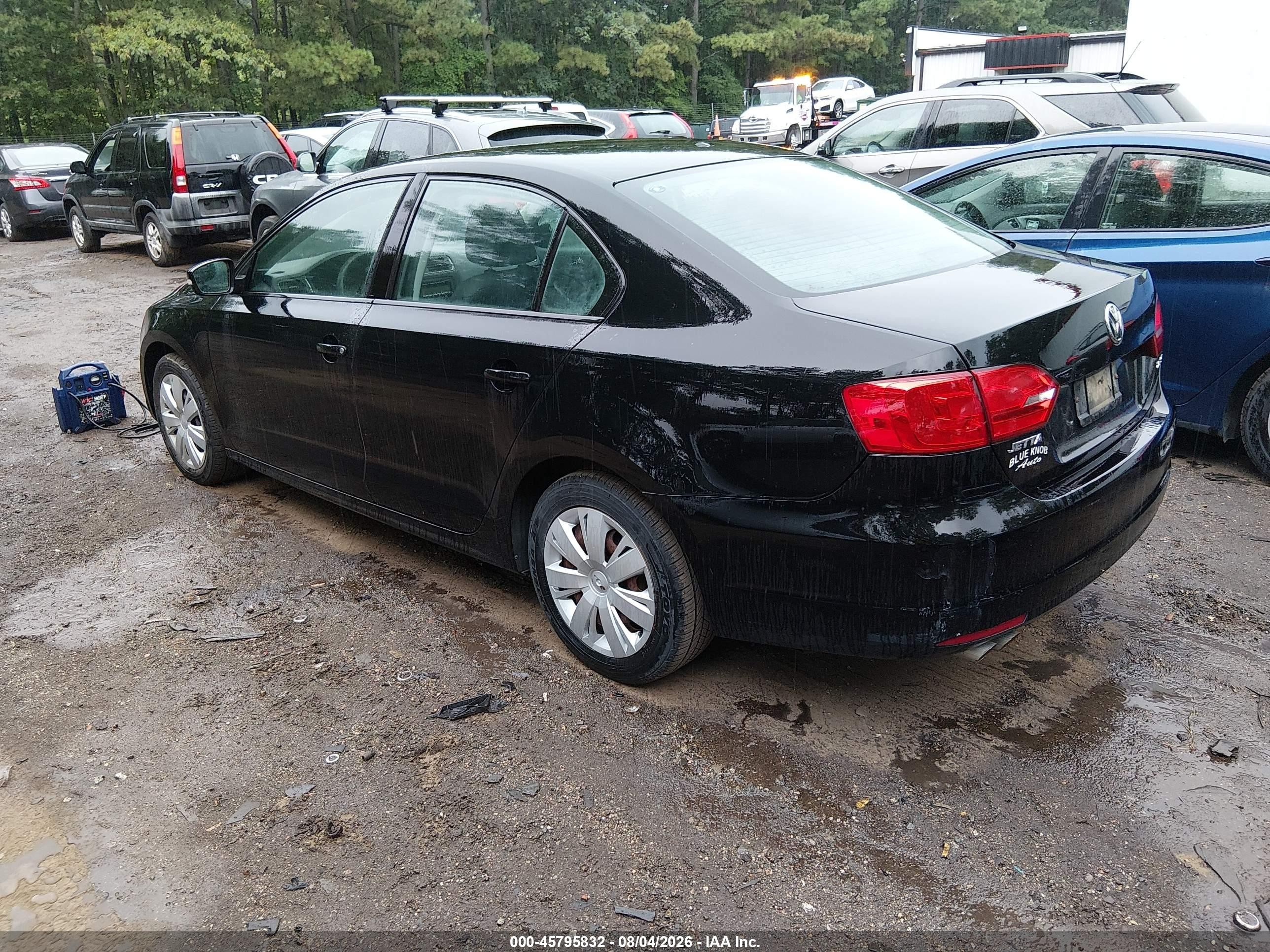 2011 Volkswagen Jetta 2.5l Se Black vin: 3VWDZ7AJ4BM308714