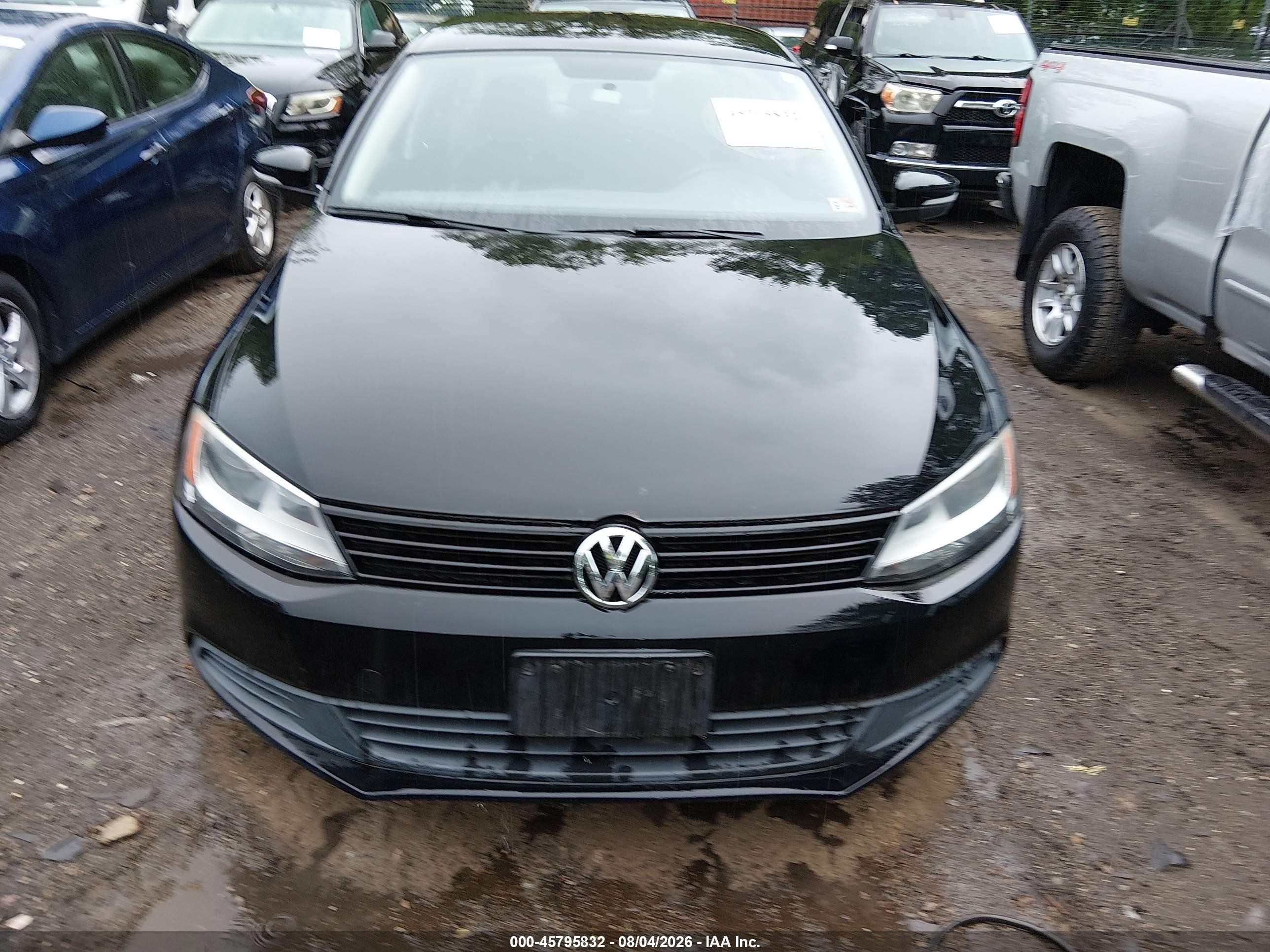 2011 Volkswagen Jetta 2.5l Se Black vin: 3VWDZ7AJ4BM308714