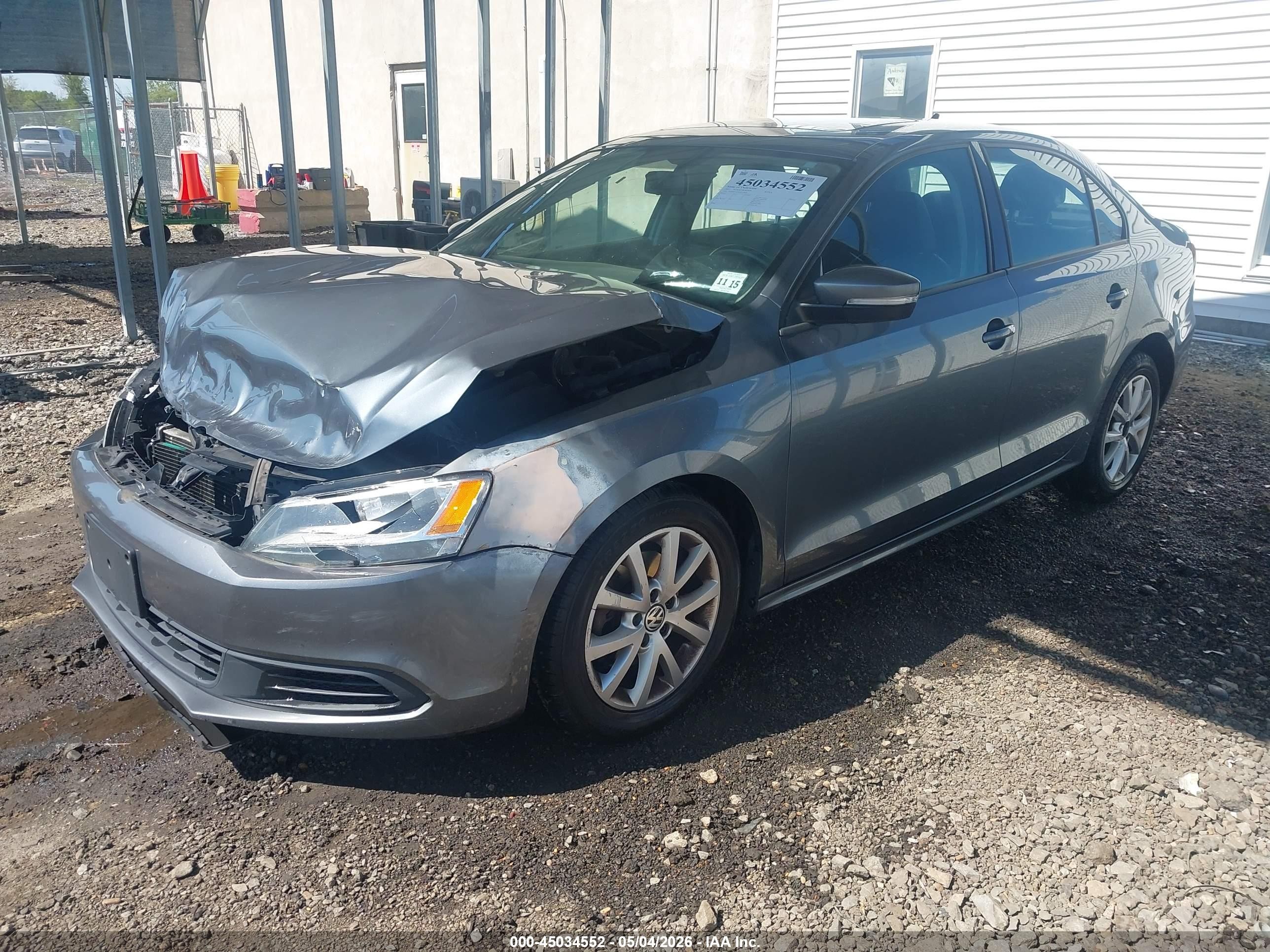 2011 Volkswagen Jetta 2.5l Se Gray vin: 3VWDZ7AJ4BM319440