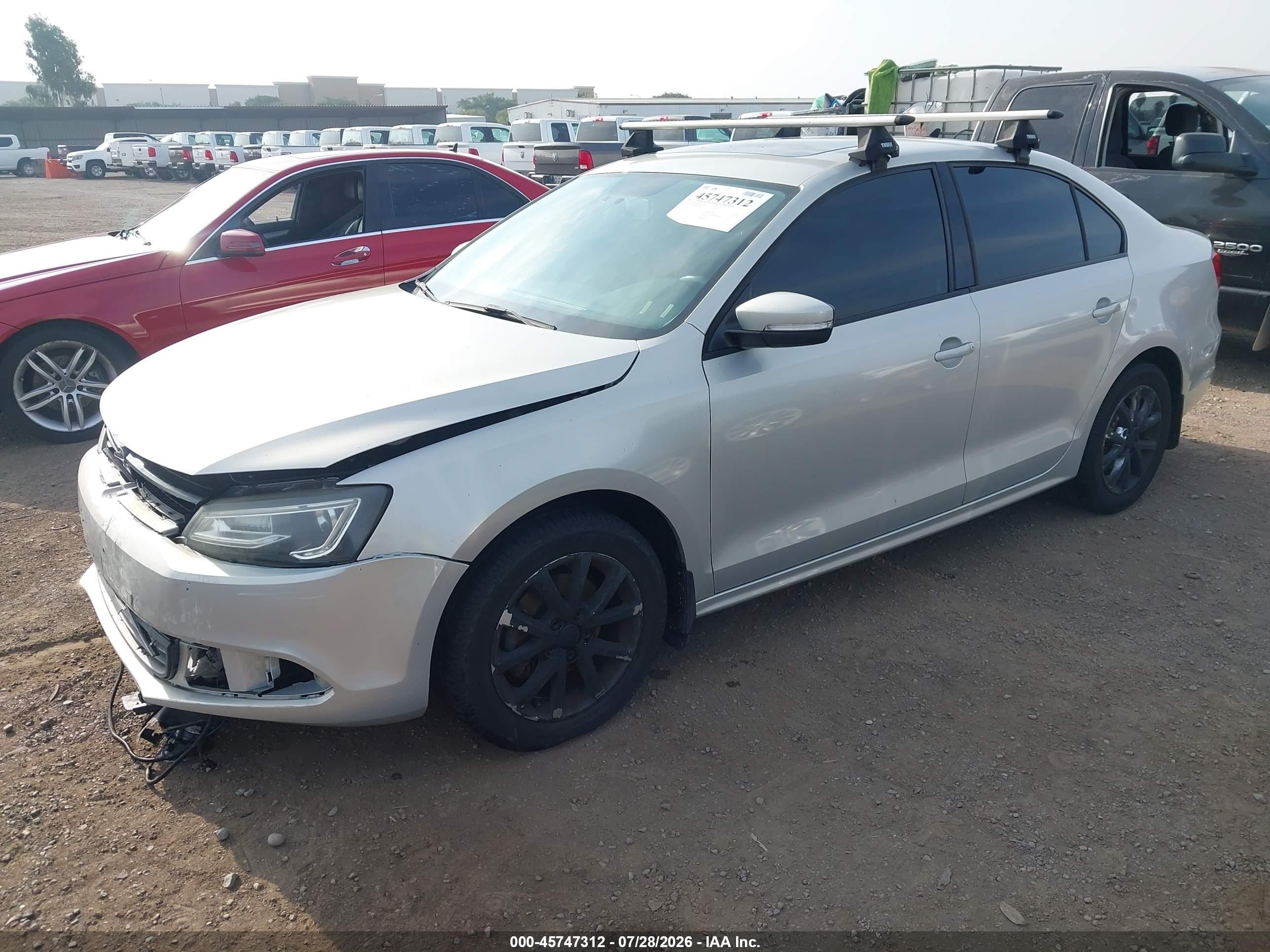 2011 Volkswagen Jetta 2.5l Se Silver vin: 3VWDZ7AJ4BM346878