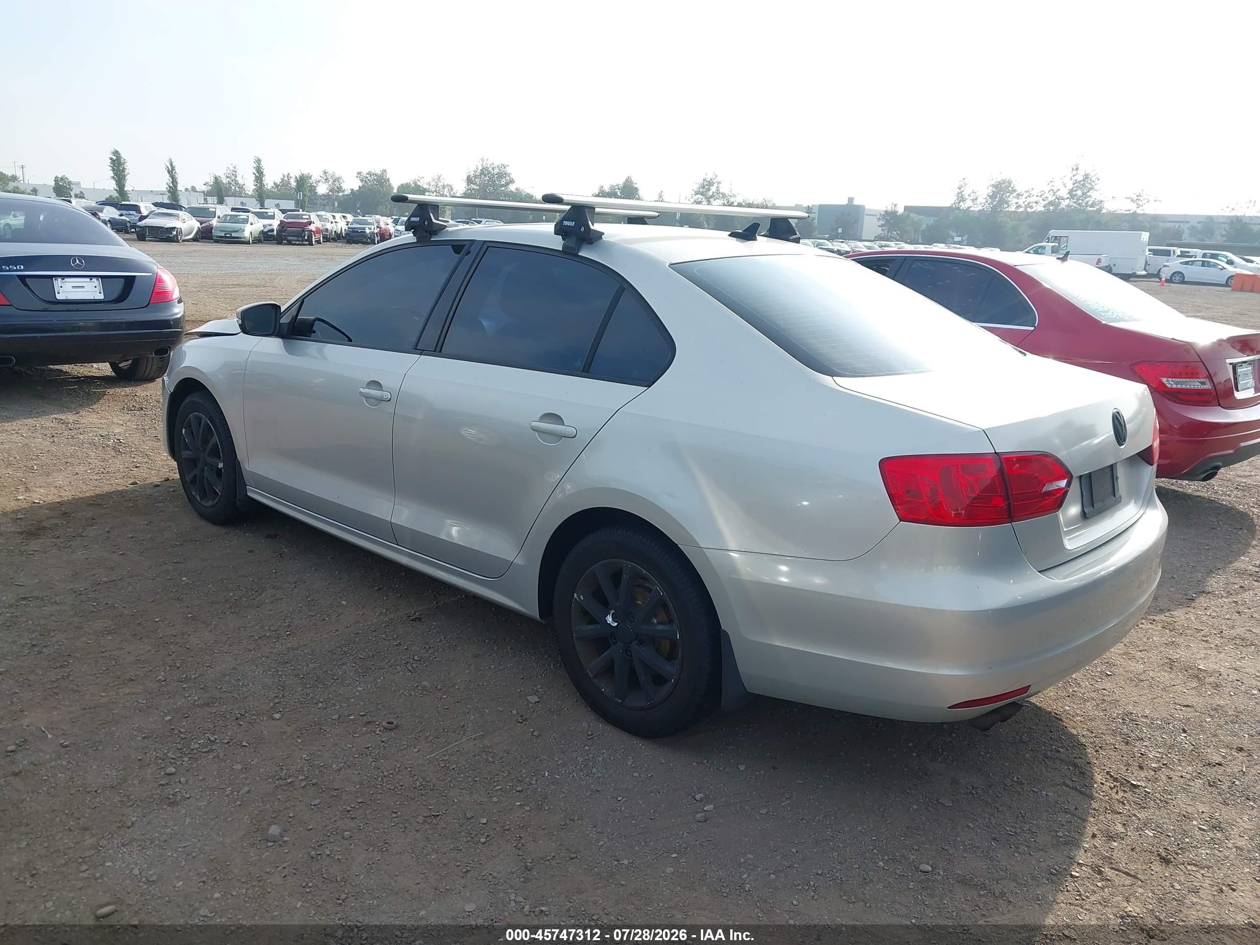 2011 Volkswagen Jetta 2.5l Se Silver vin: 3VWDZ7AJ4BM346878