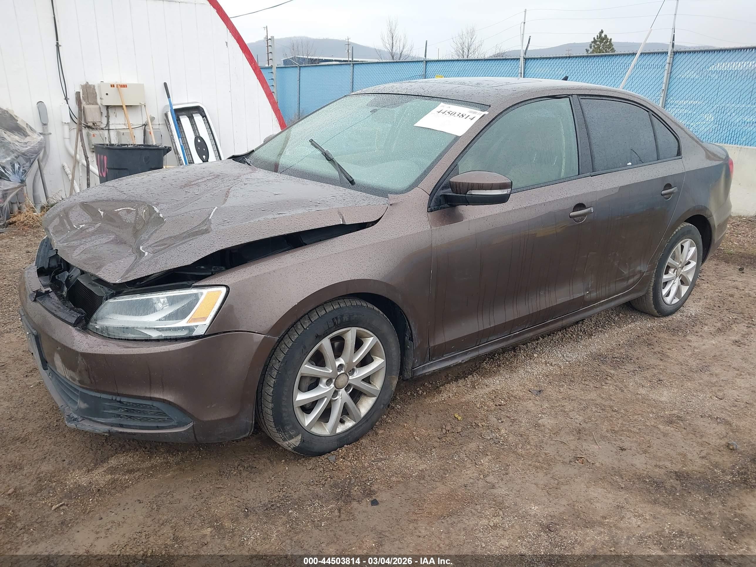 2011 Volkswagen Jetta 2.5l Se Brown vin: 3VWDZ7AJ4BM385373