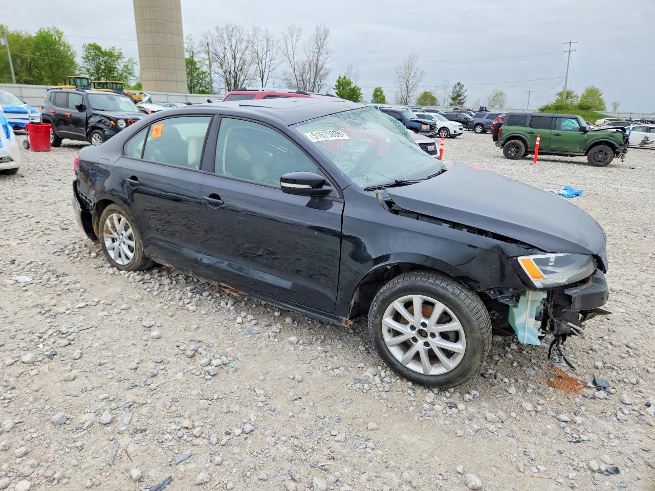 2011 Volkswagen Jetta Se Черный vin: 3VWDZ7AJ4BM397541
