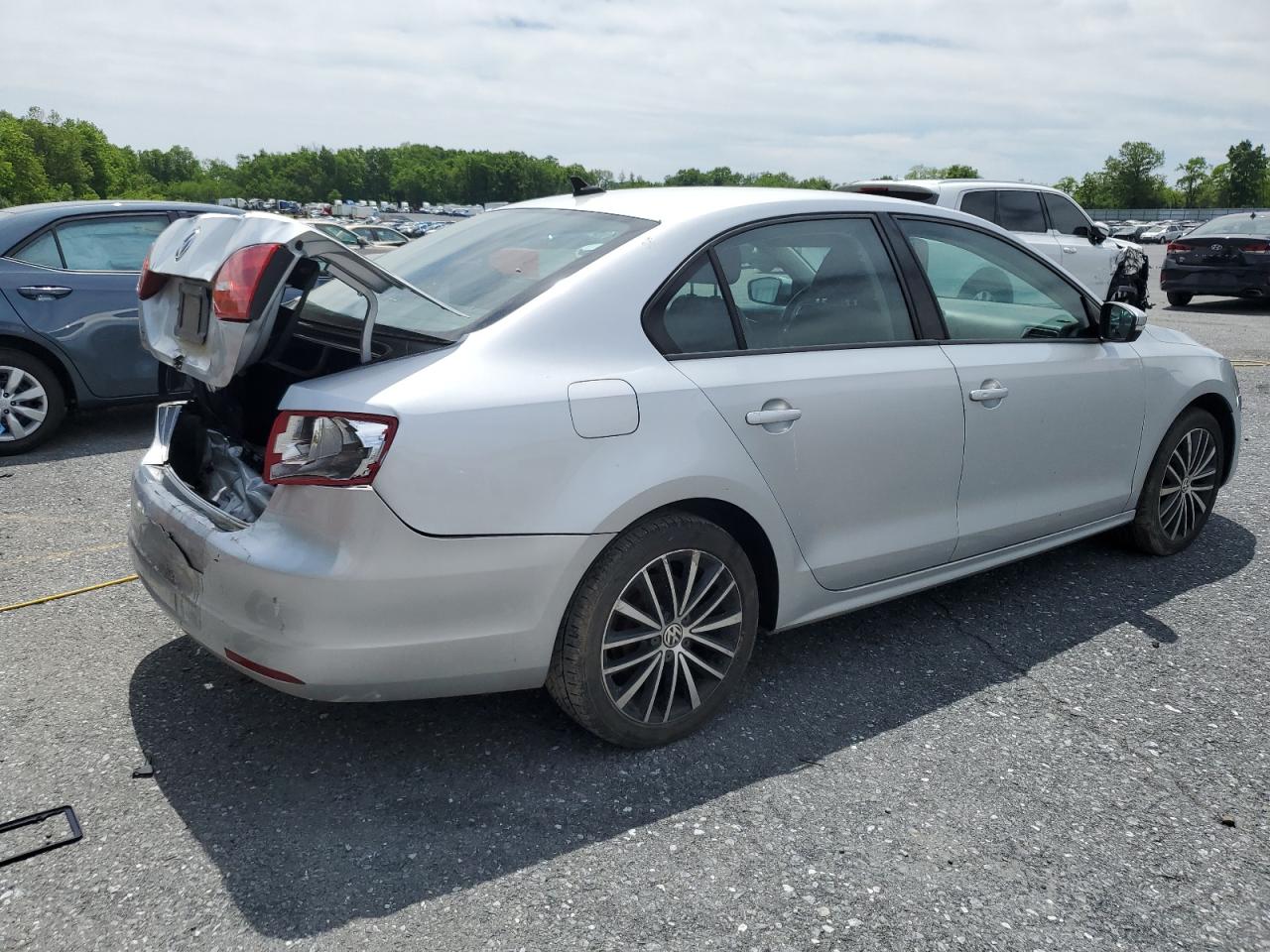 2011 Volkswagen Jetta Se Silver vin: 3VWDZ7AJ5BM022127