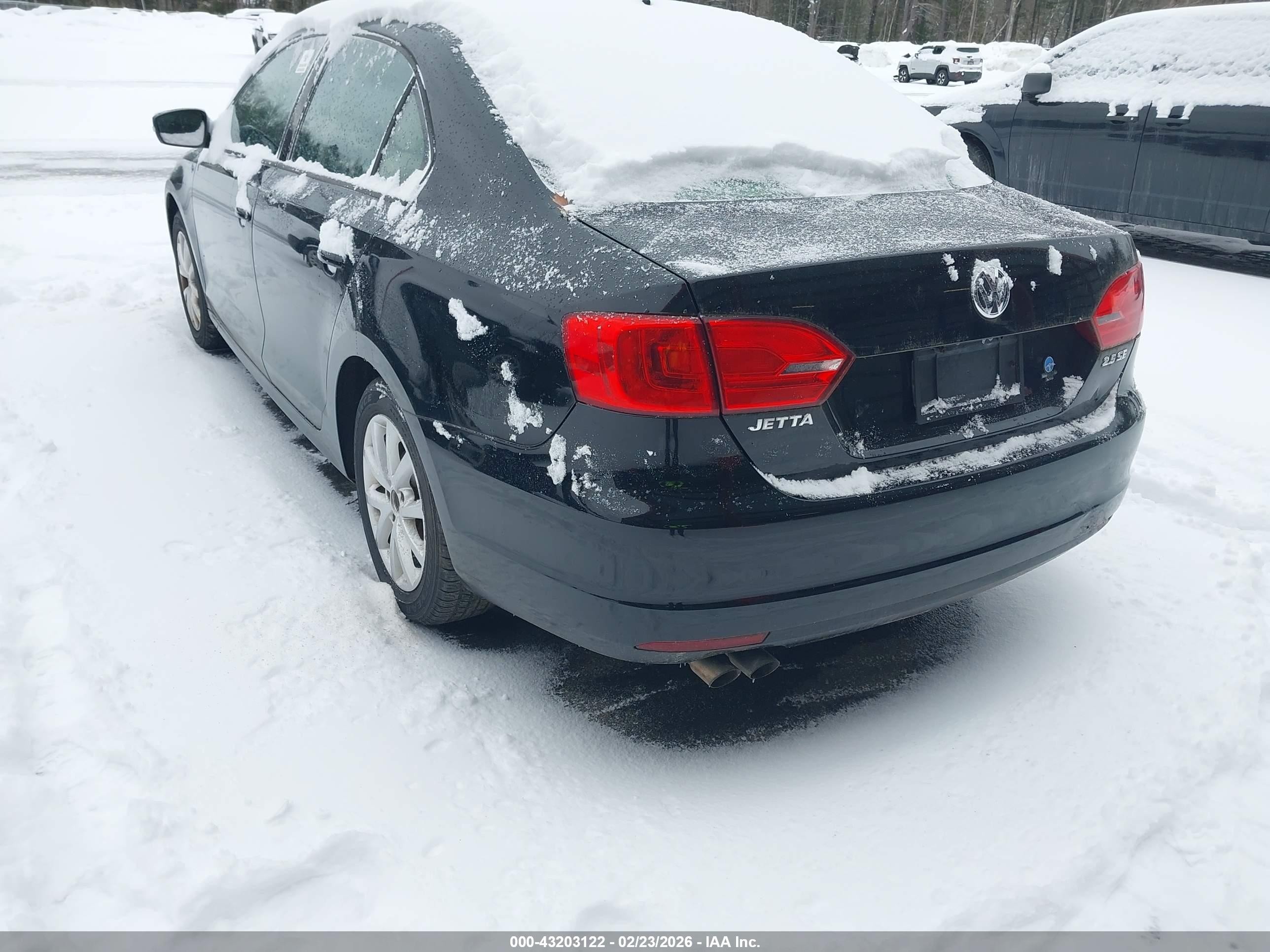 2011 Volkswagen Jetta 2.5l Se Черный vin: 3VWDZ7AJ5BM304400