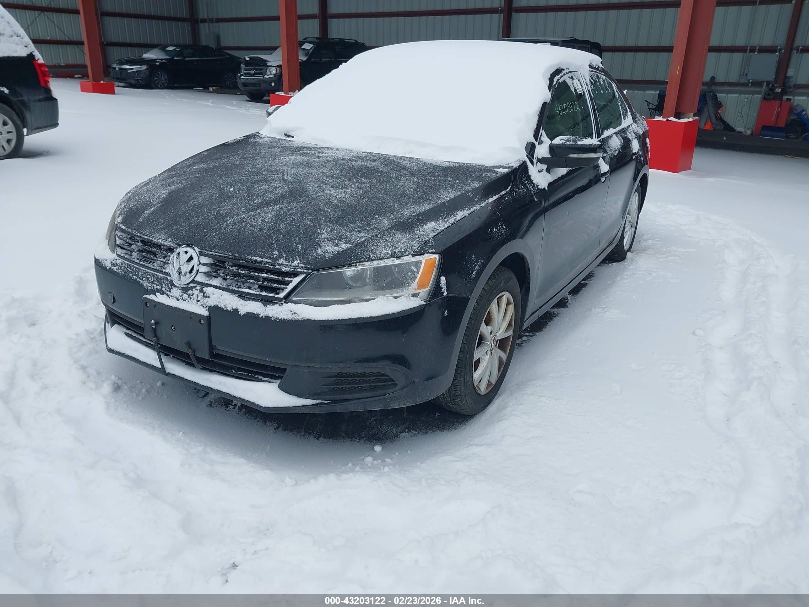 2011 Volkswagen Jetta 2.5l Se Черный vin: 3VWDZ7AJ5BM304400