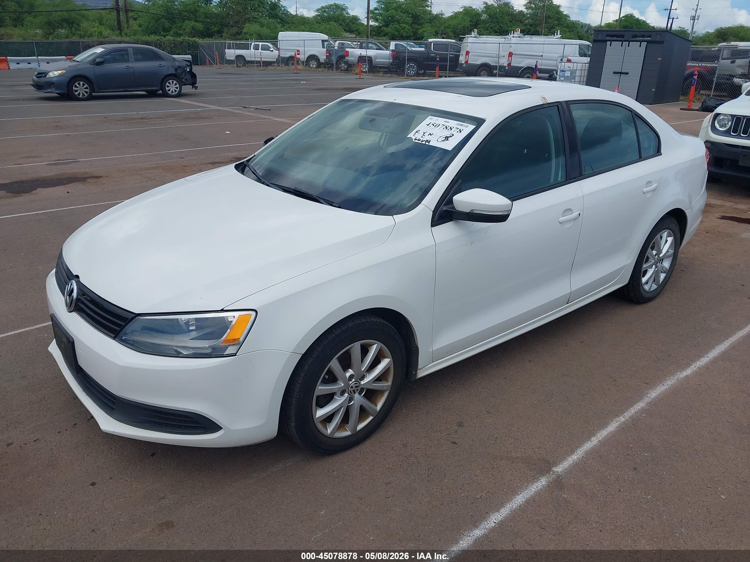 2011 Volkswagen Jetta 2.5l Se White vin: 3VWDZ7AJ5BM308382