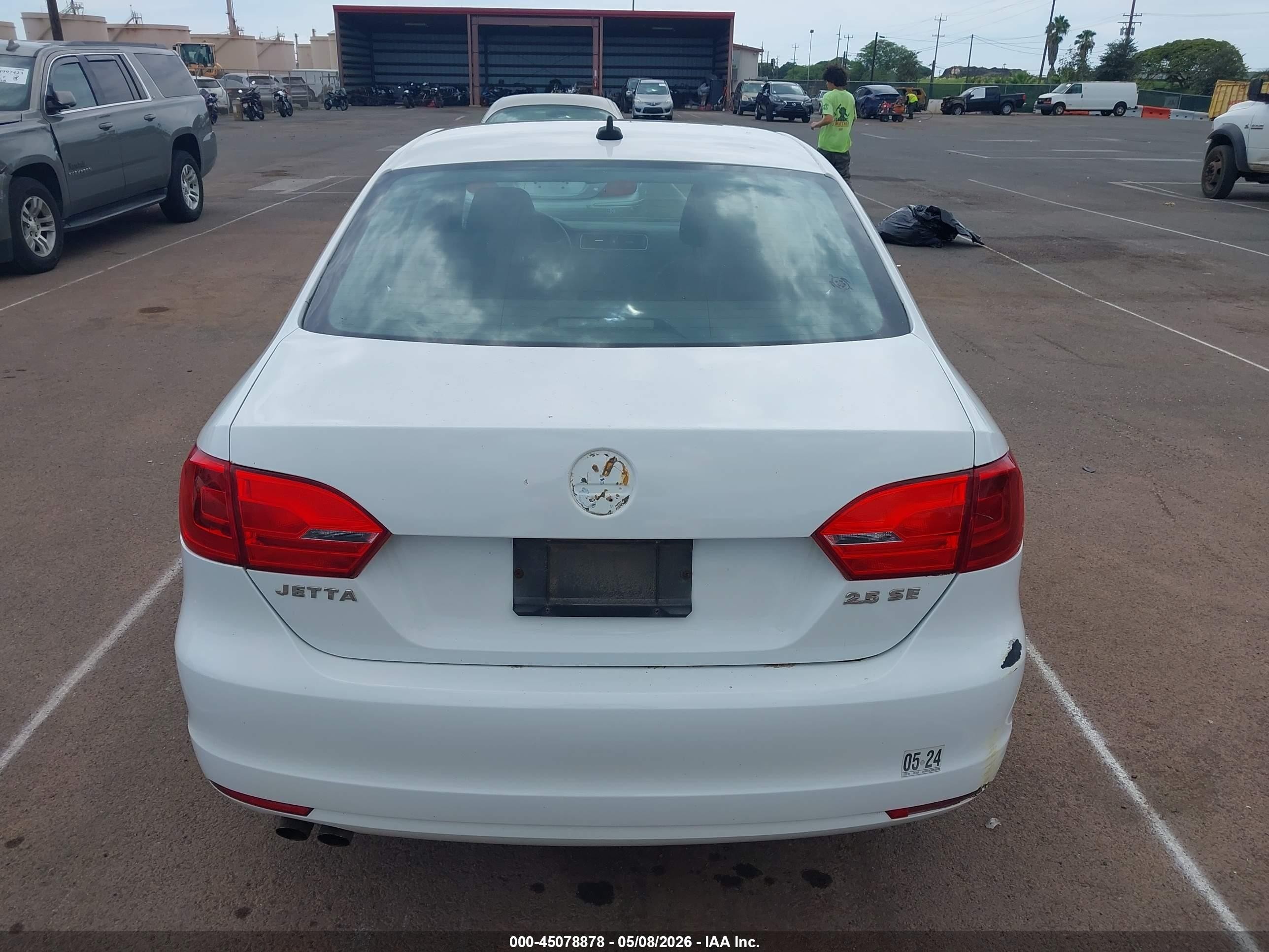 2011 Volkswagen Jetta 2.5l Se White vin: 3VWDZ7AJ5BM308382