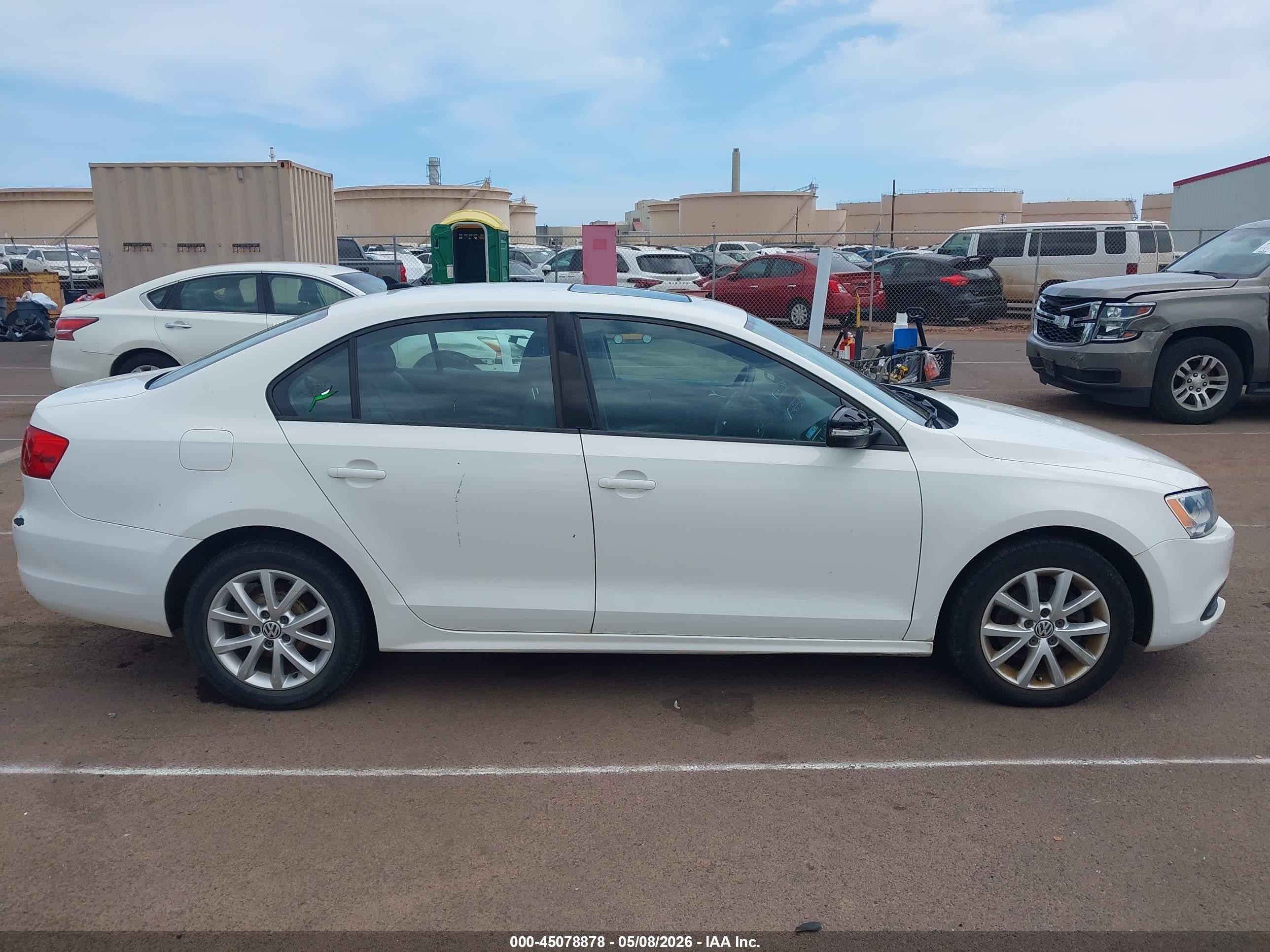 2011 Volkswagen Jetta 2.5l Se White vin: 3VWDZ7AJ5BM308382