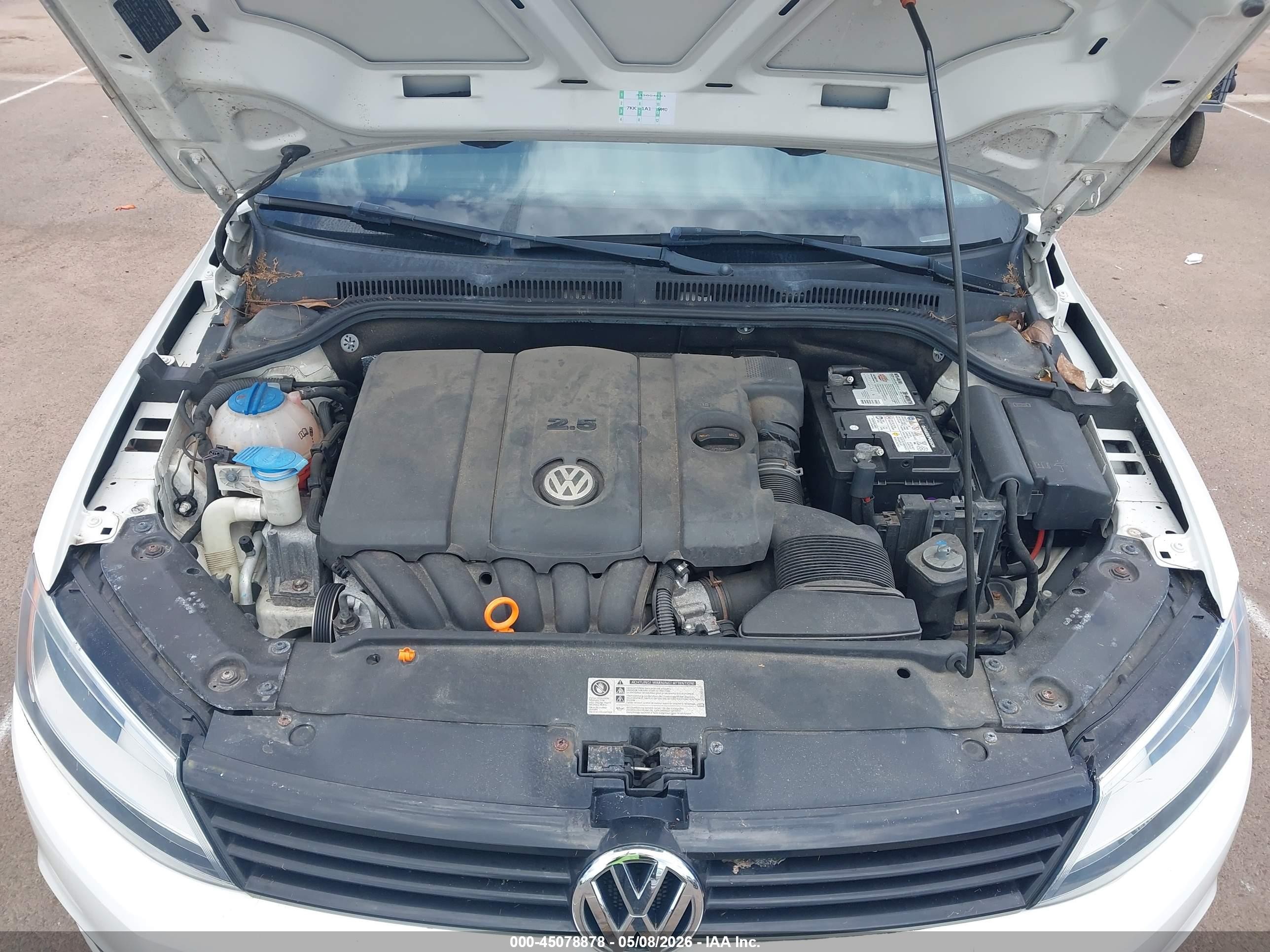 2011 Volkswagen Jetta 2.5l Se White vin: 3VWDZ7AJ5BM308382