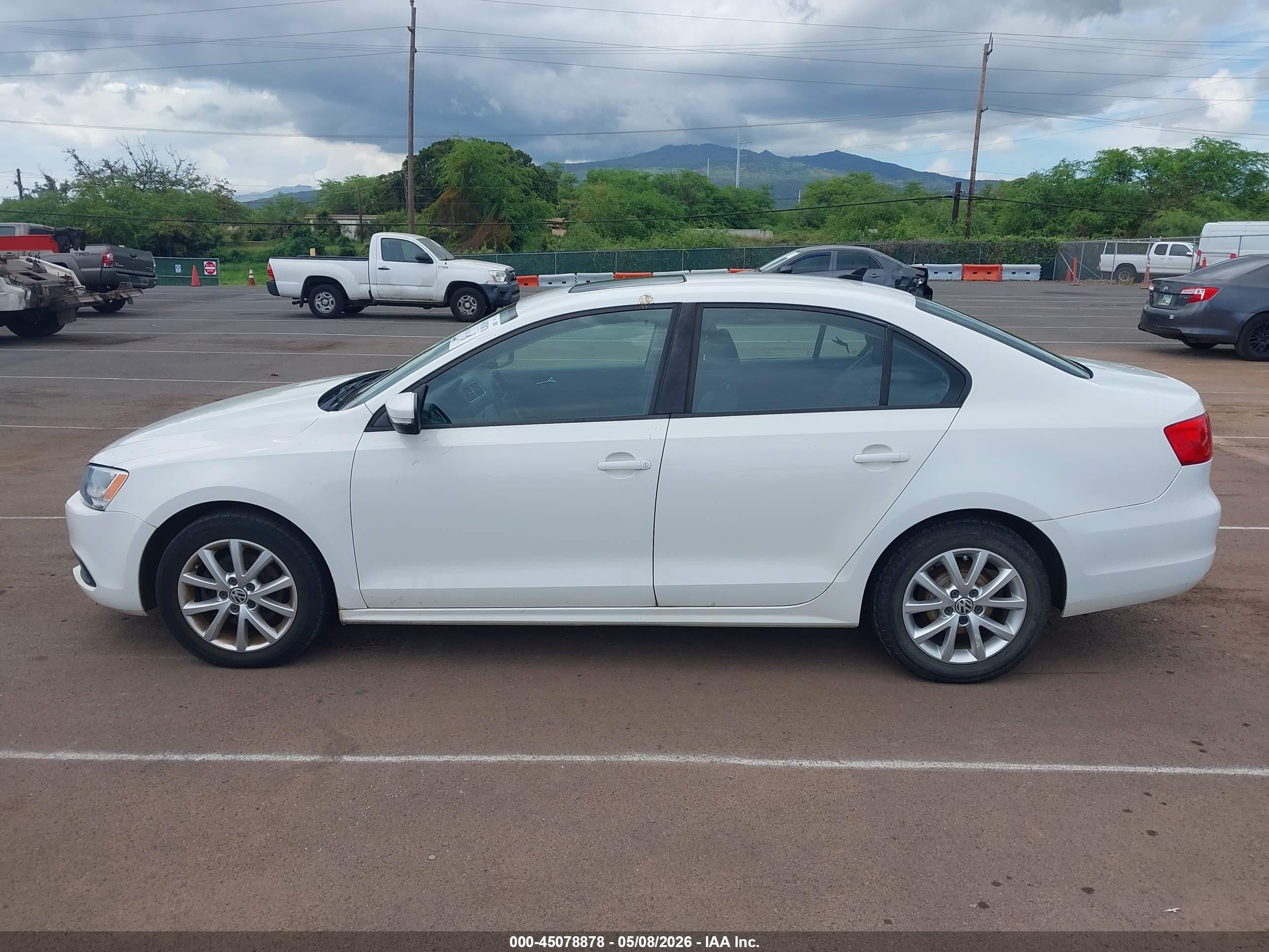 2011 Volkswagen Jetta 2.5l Se White vin: 3VWDZ7AJ5BM308382