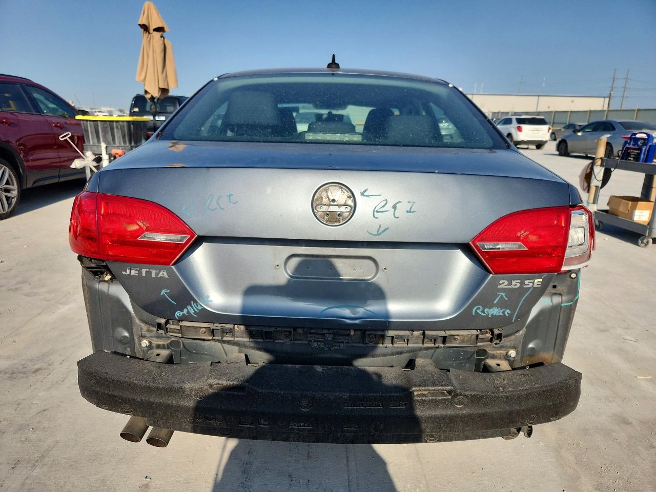 2011 Volkswagen Jetta Se Gray vin: 3VWDZ7AJ5BM315638