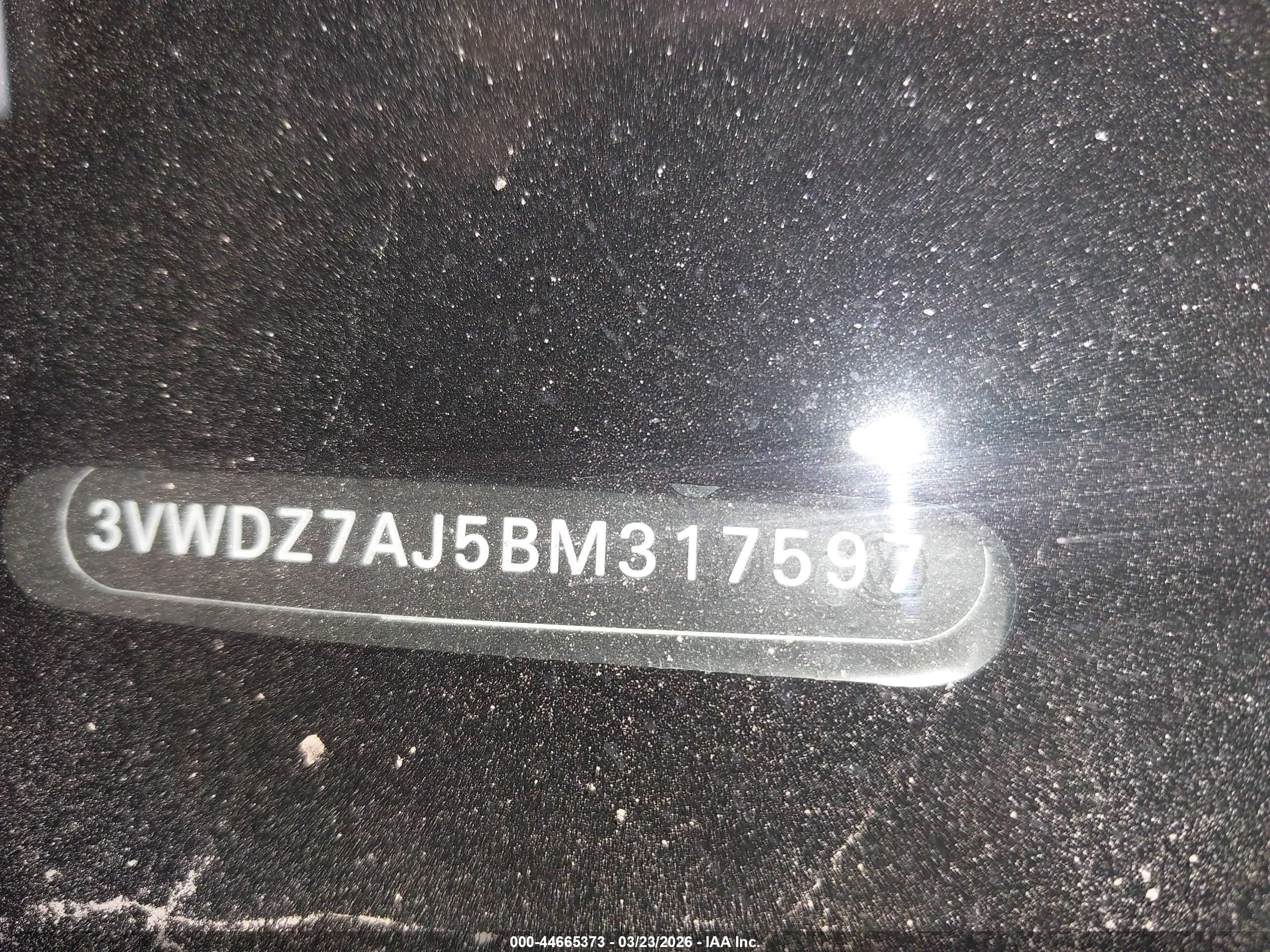 2011 Volkswagen Jetta 2.5l Se Gray vin: 3VWDZ7AJ5BM317597