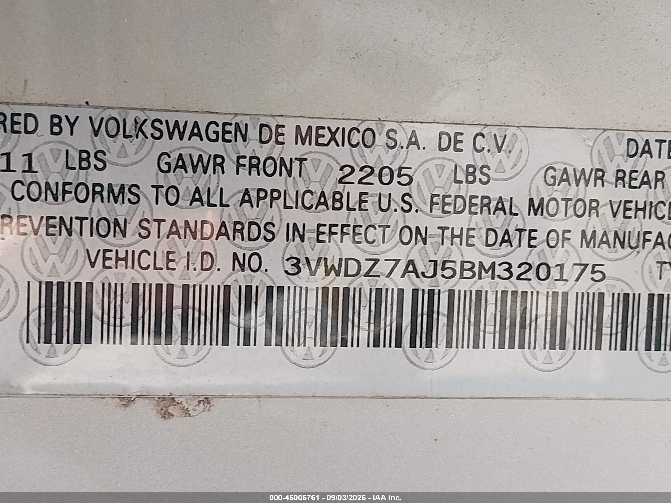 2011 Volkswagen Jetta 2.5l Se Silver vin: 3VWDZ7AJ5BM320175