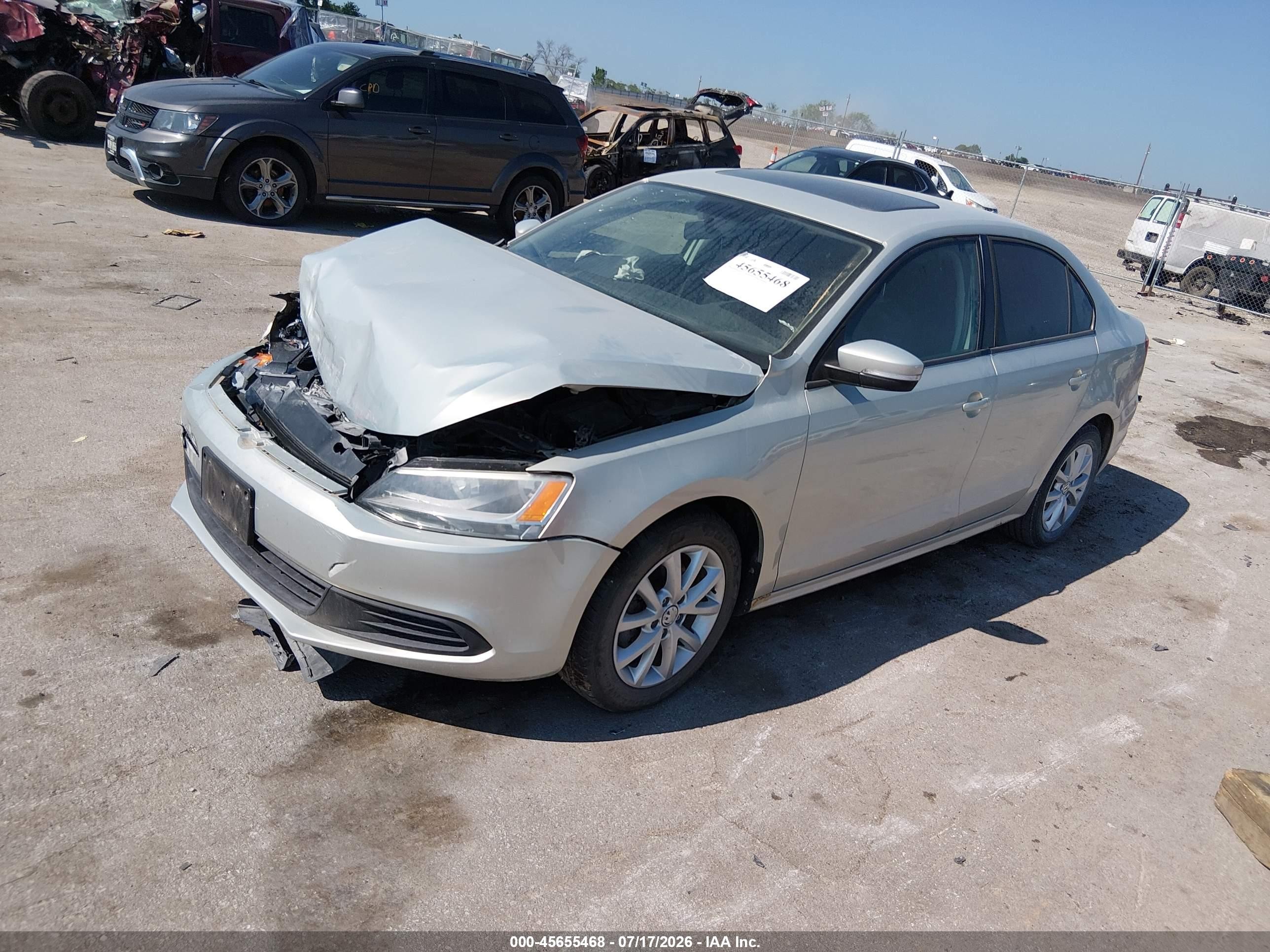 2011 Volkswagen Jetta 2.5l Se Silver vin: 3VWDZ7AJ5BM321732