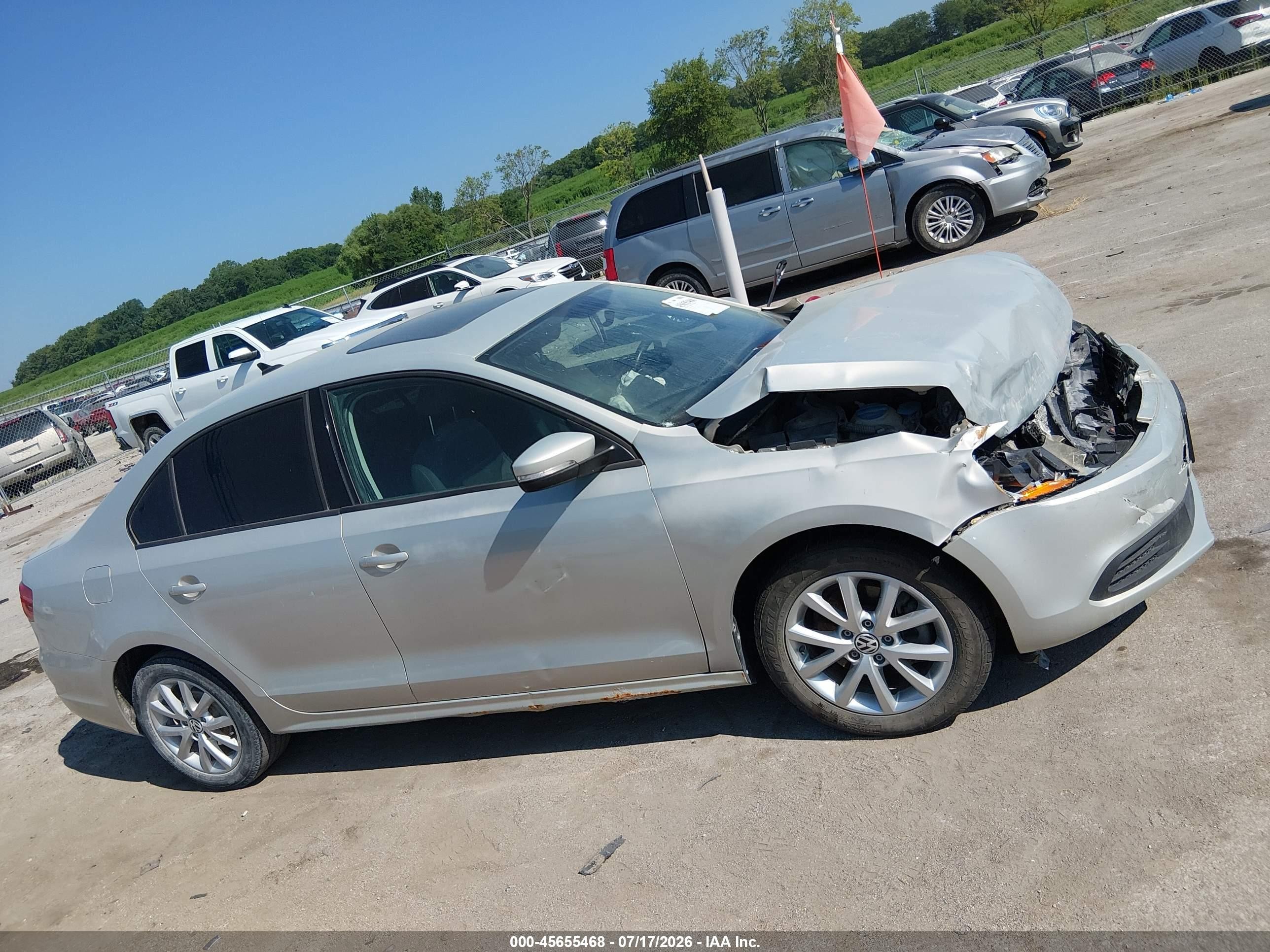 2011 Volkswagen Jetta 2.5l Se Silver vin: 3VWDZ7AJ5BM321732