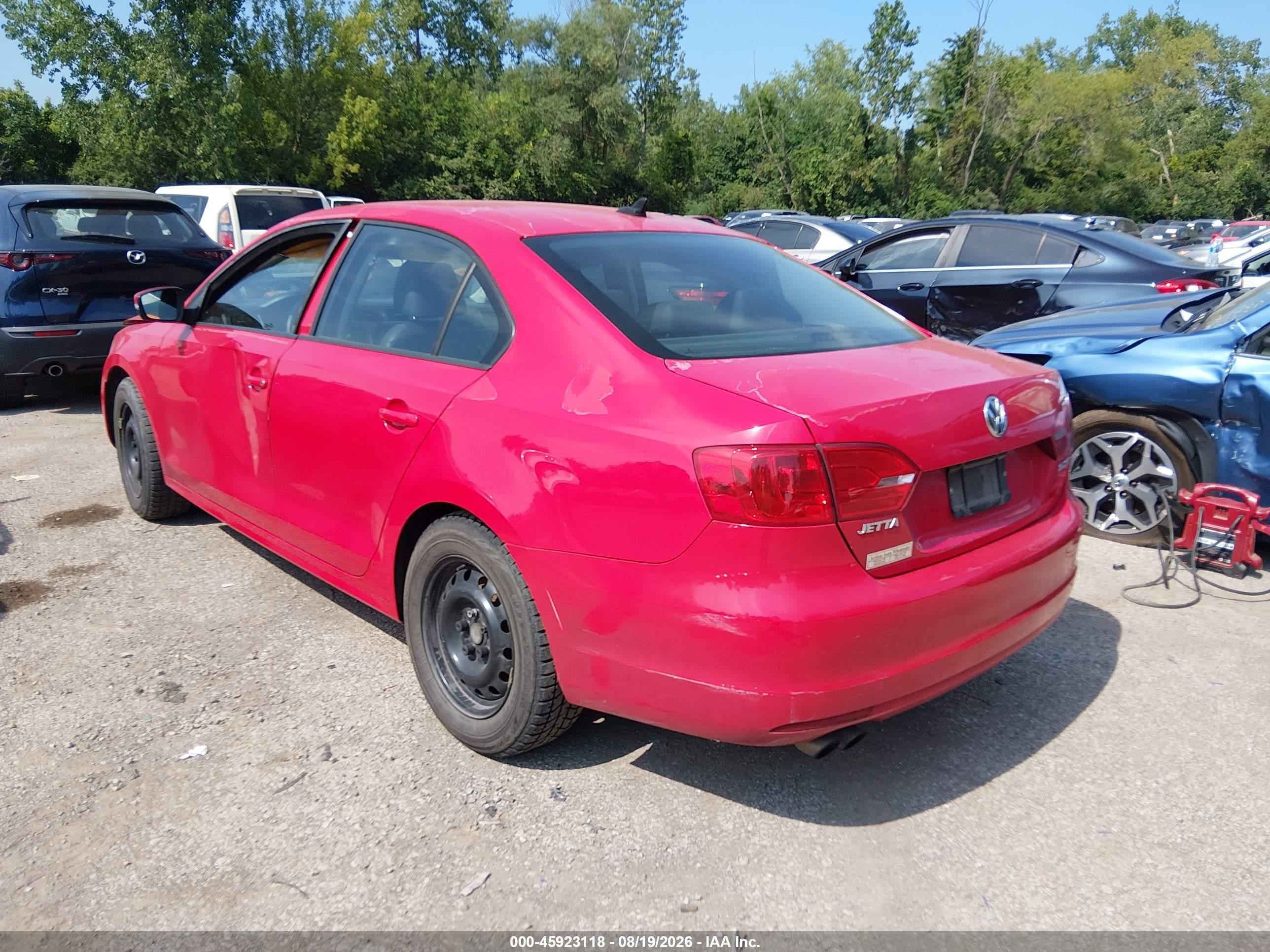 2011 Volkswagen Jetta 2.5l Se Красный vin: 3VWDZ7AJ5BM388752