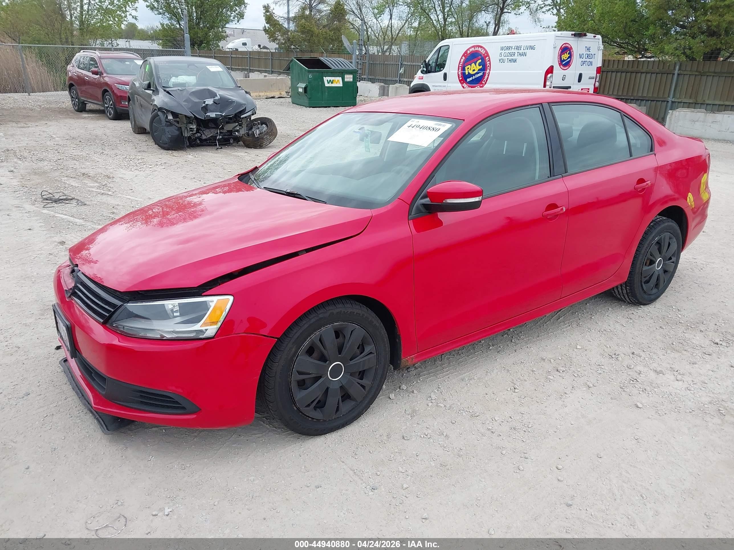 2011 Volkswagen Jetta 2.5l Se Red vin: 3VWDZ7AJ5BM399654