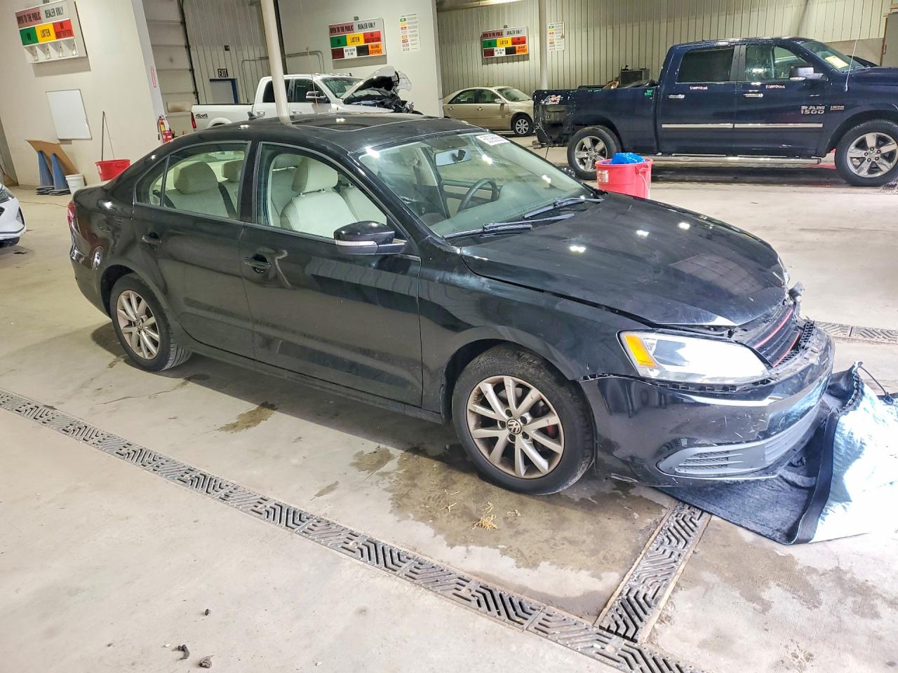 2011 Volkswagen Jetta Se Black vin: 3VWDZ7AJ6BM080134
