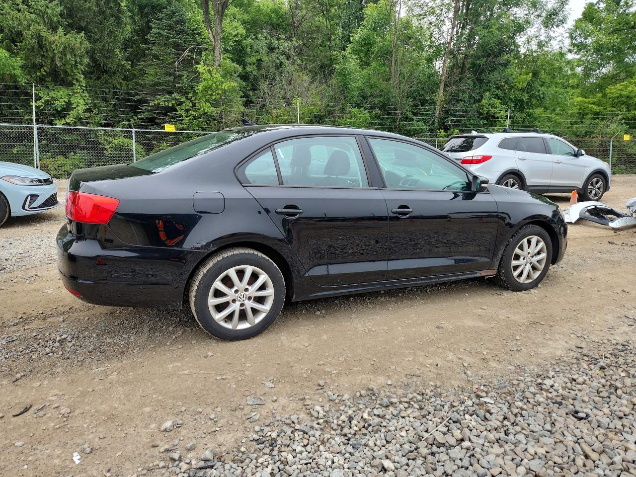 2011 Volkswagen Jetta Se Черный vin: 3VWDZ7AJ6BM084491
