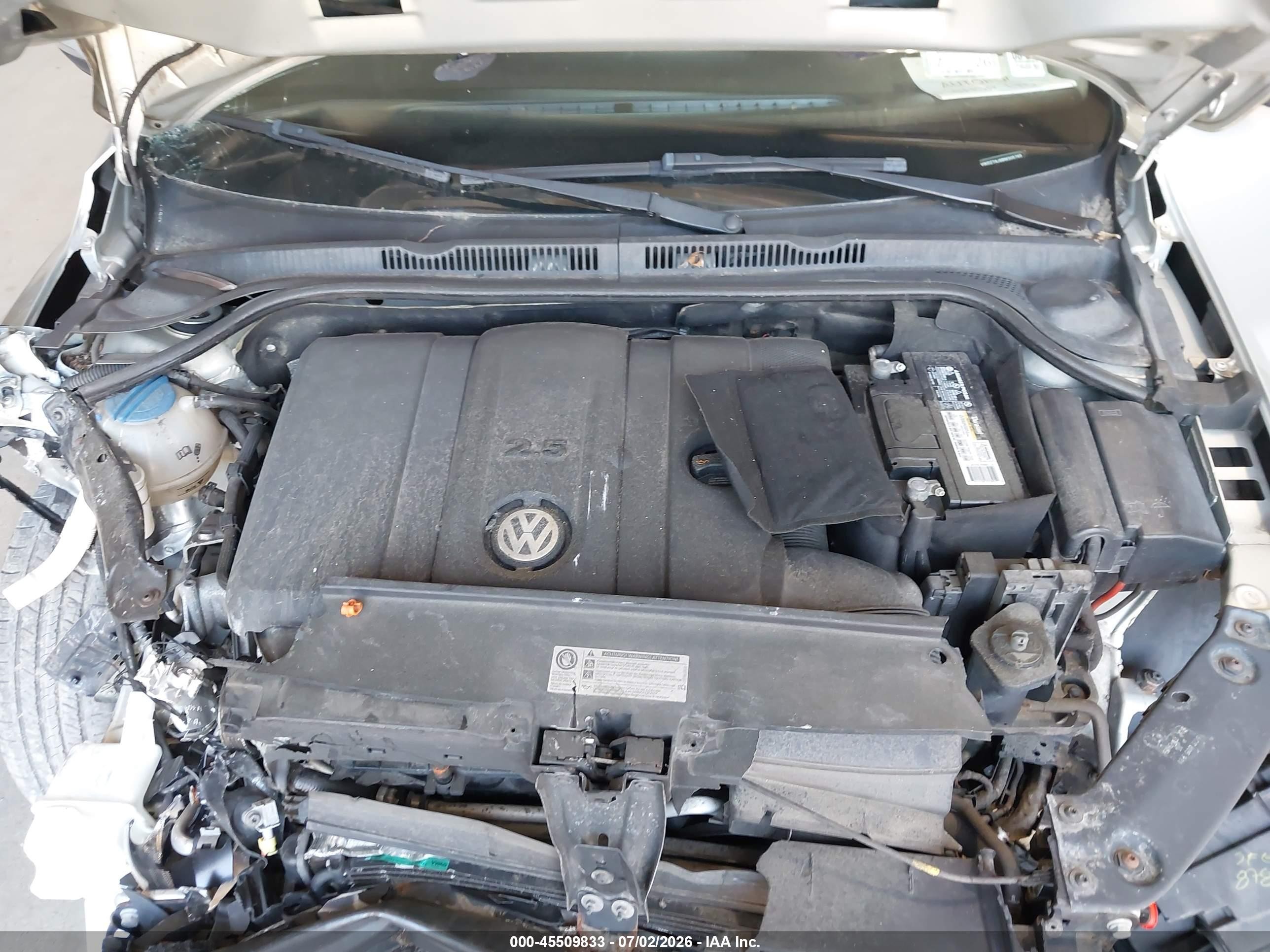 2011 Volkswagen Jetta 2.5l Se Silver vin: 3VWDZ7AJ6BM305765