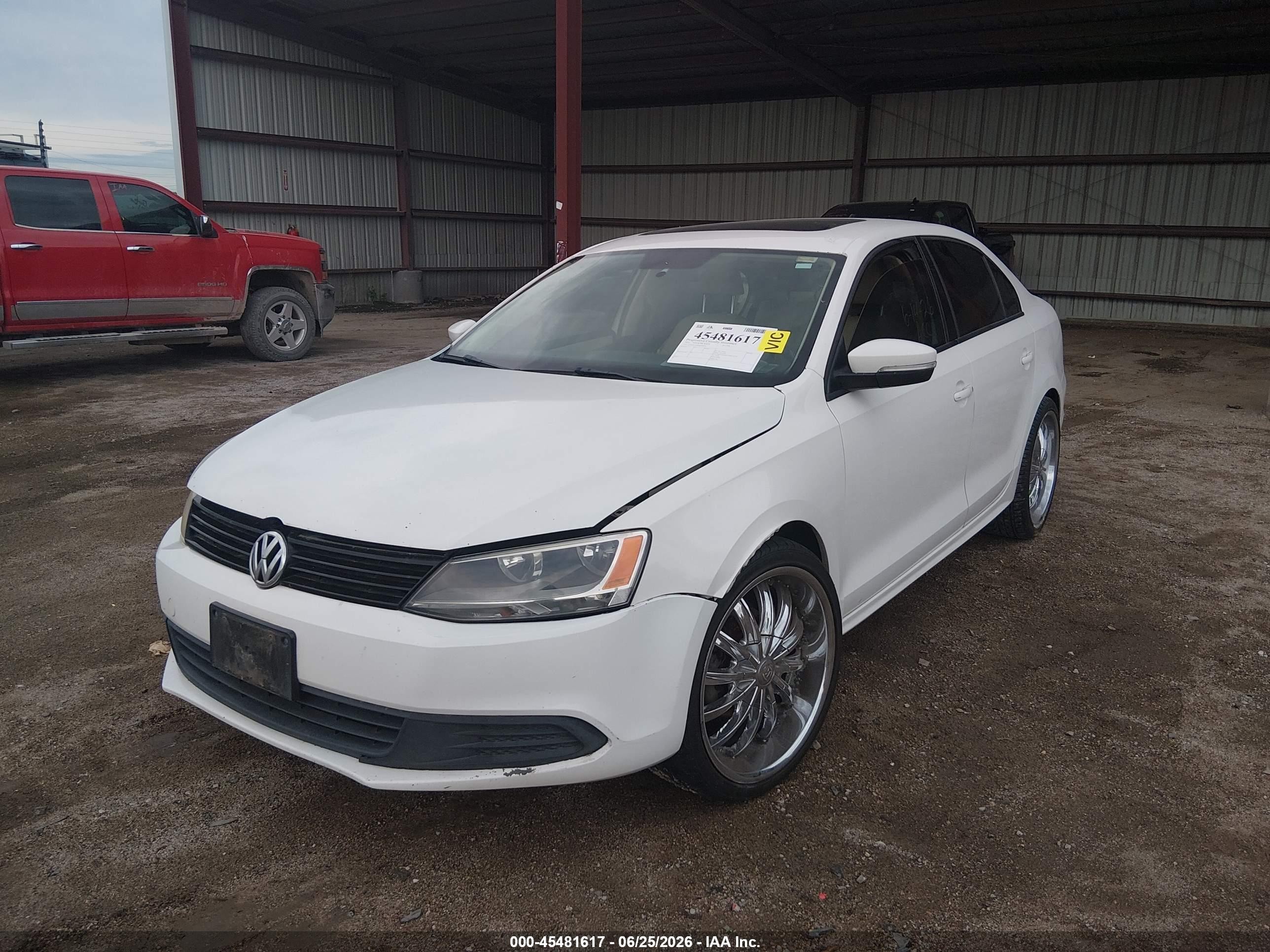 2011 Volkswagen Jetta 2.5l Se Белый vin: 3VWDZ7AJ6BM309735