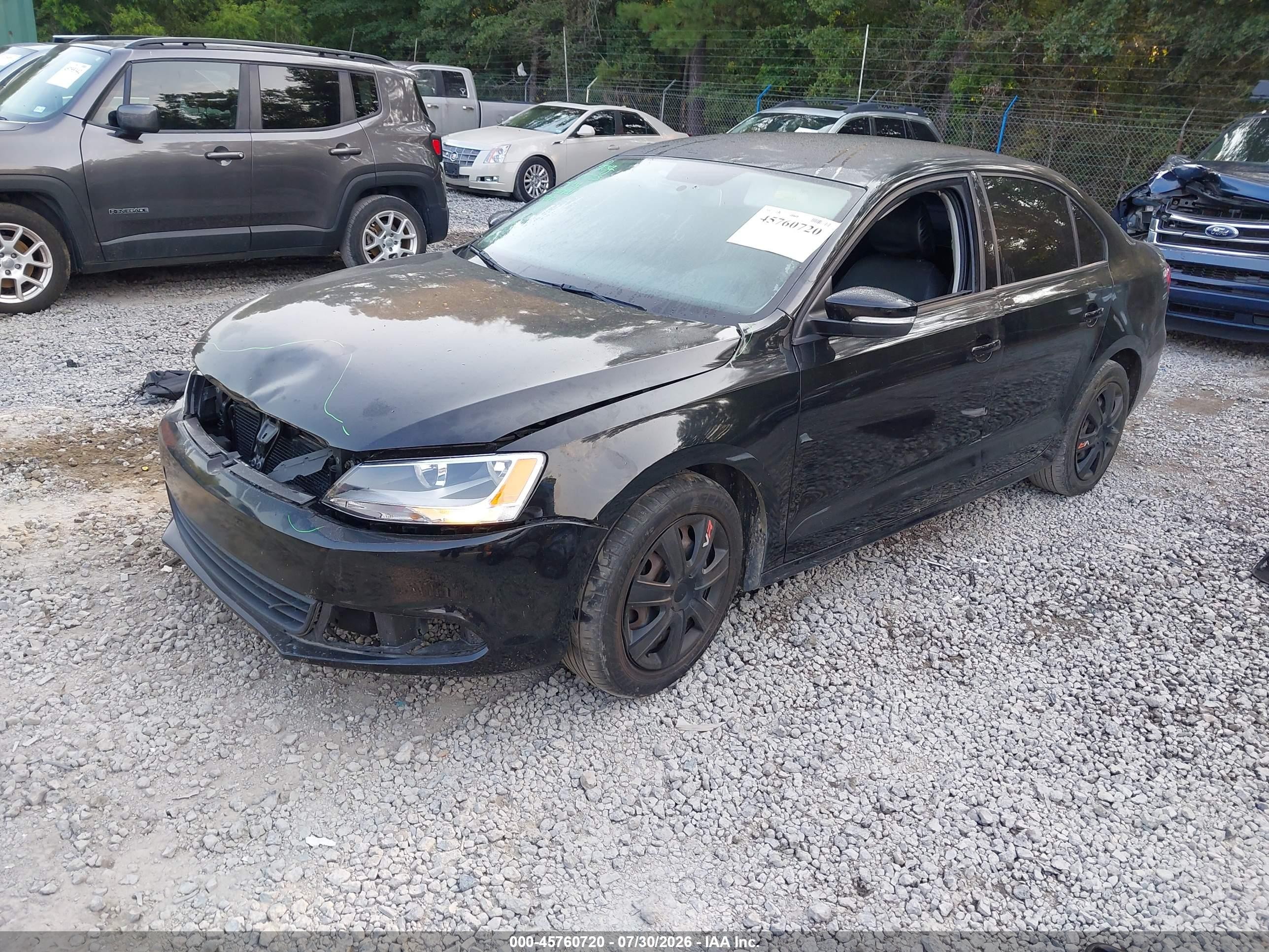 2011 Volkswagen Jetta 2.5l Se Black vin: 3VWDZ7AJ6BM326776