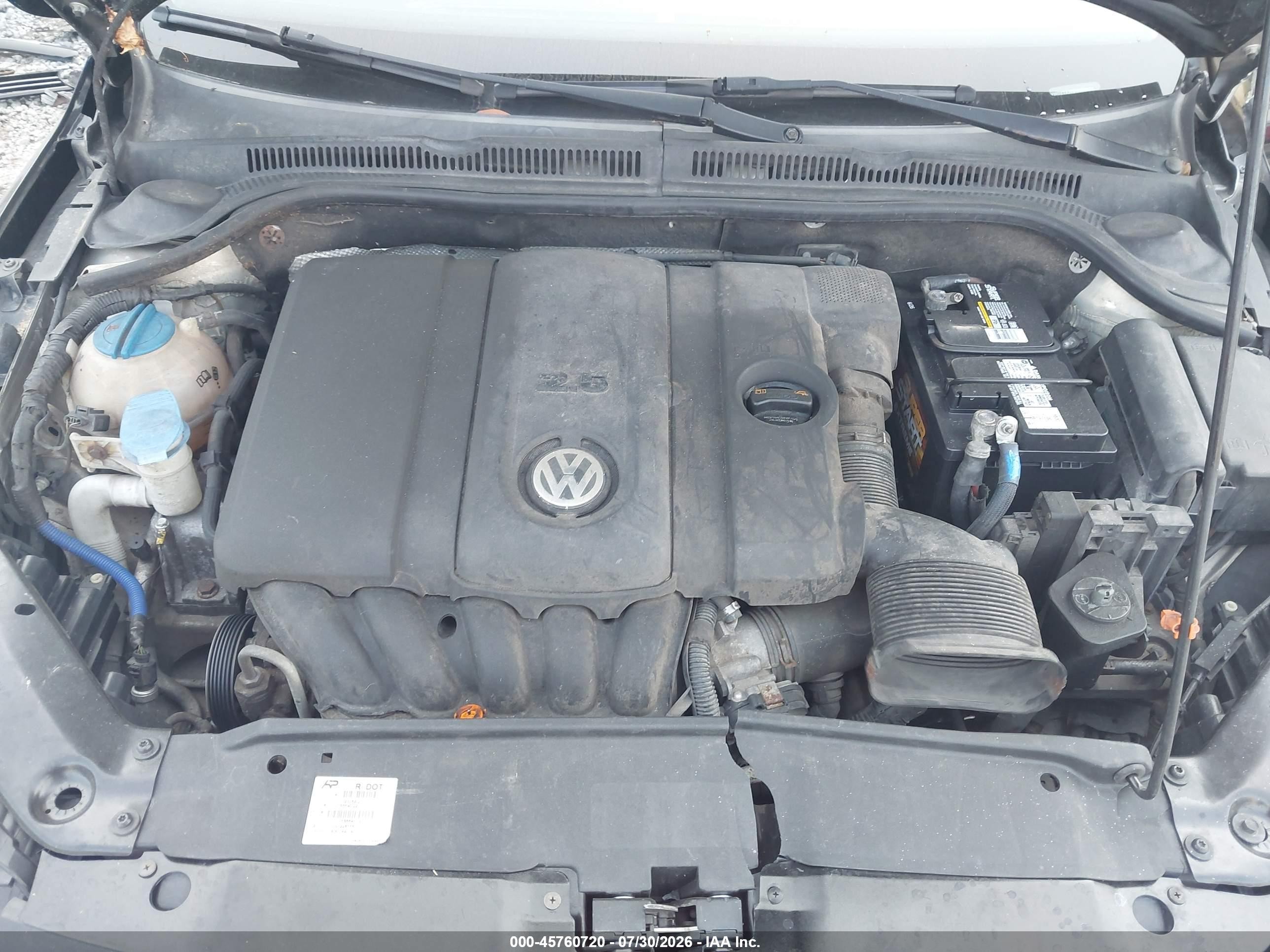 2011 Volkswagen Jetta 2.5l Se Black vin: 3VWDZ7AJ6BM326776
