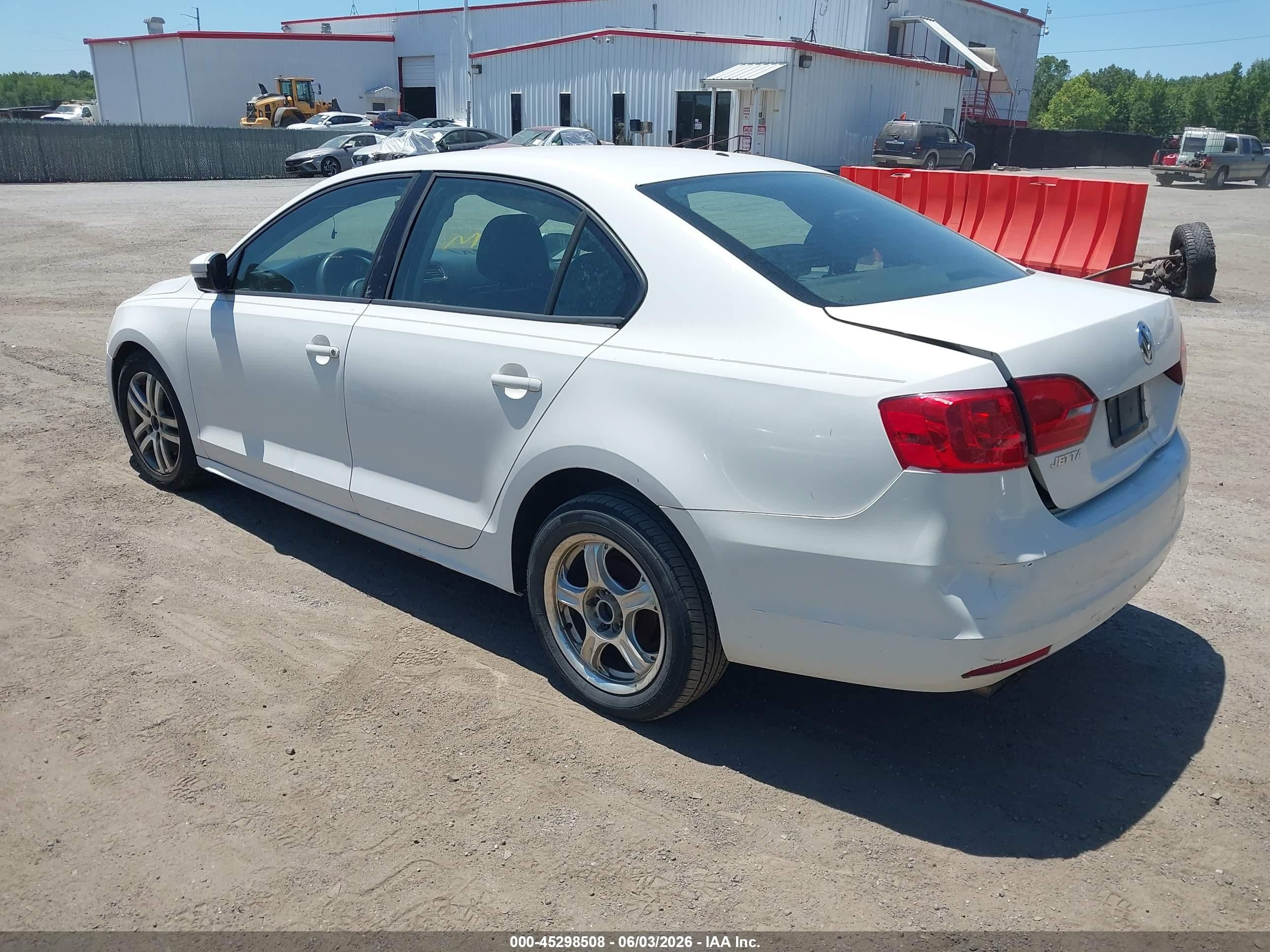 2011 Volkswagen Jetta 2.5l Se White vin: 3VWDZ7AJ6BM373824
