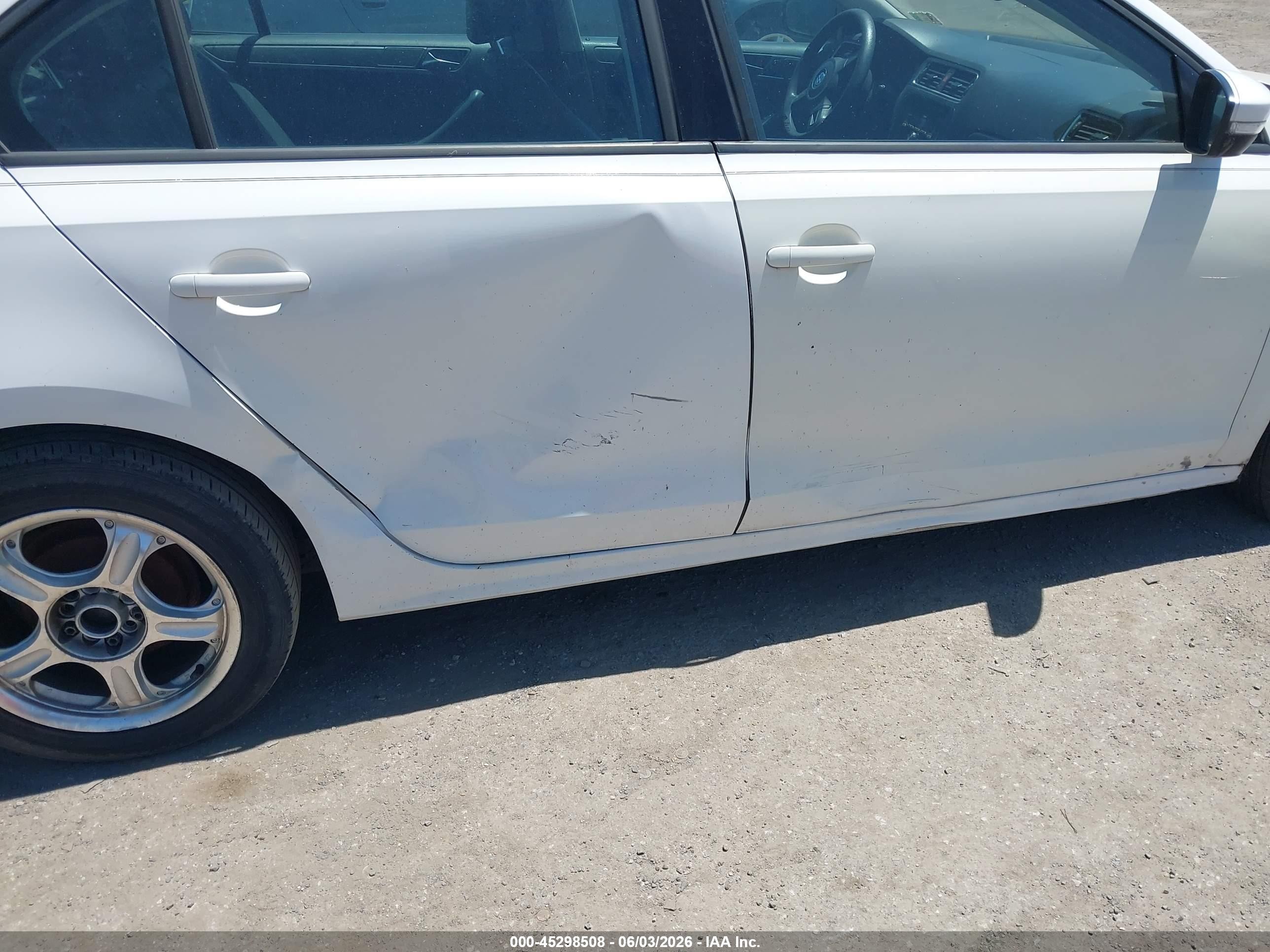 2011 Volkswagen Jetta 2.5l Se White vin: 3VWDZ7AJ6BM373824