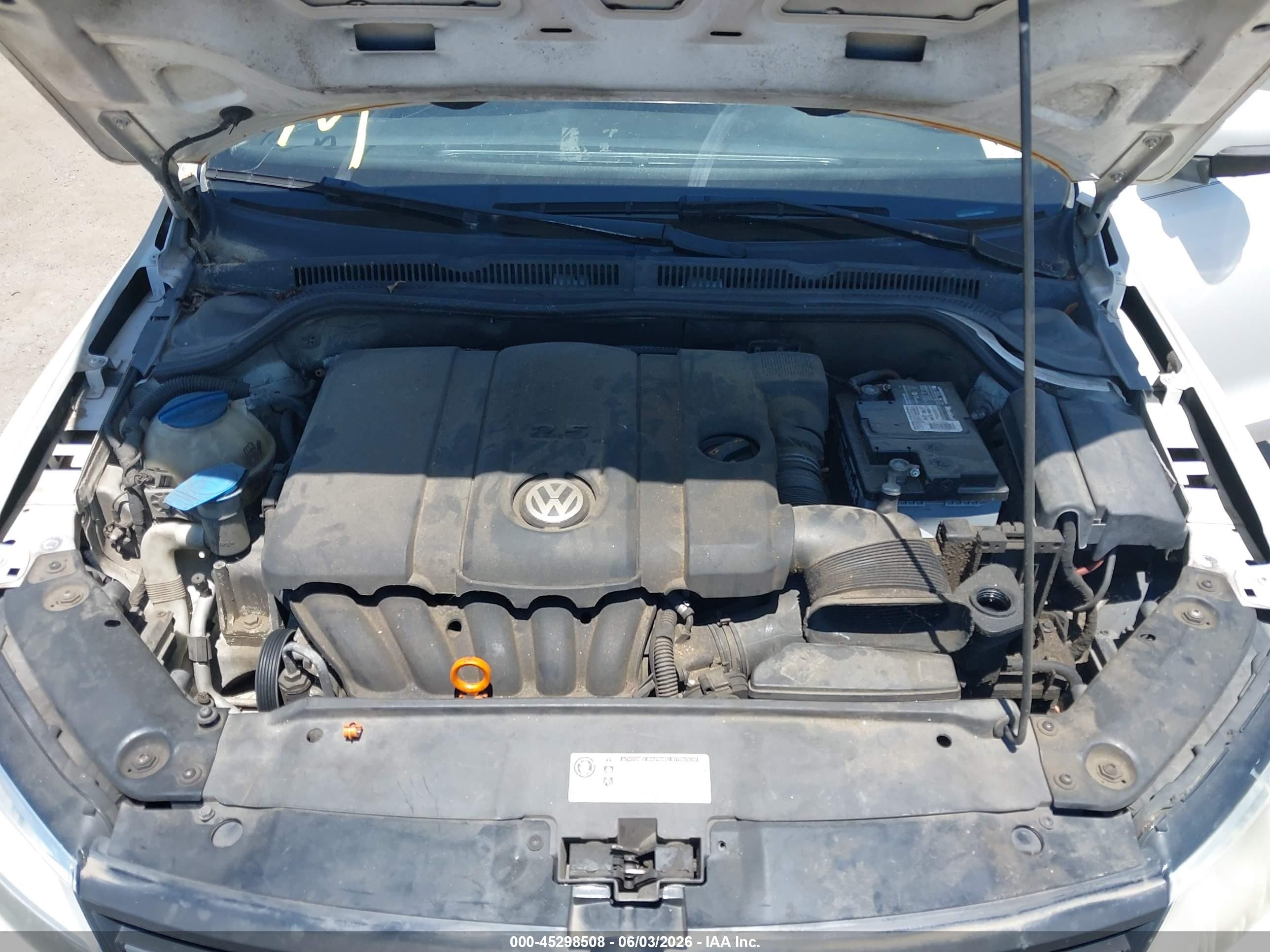2011 Volkswagen Jetta 2.5l Se White vin: 3VWDZ7AJ6BM373824