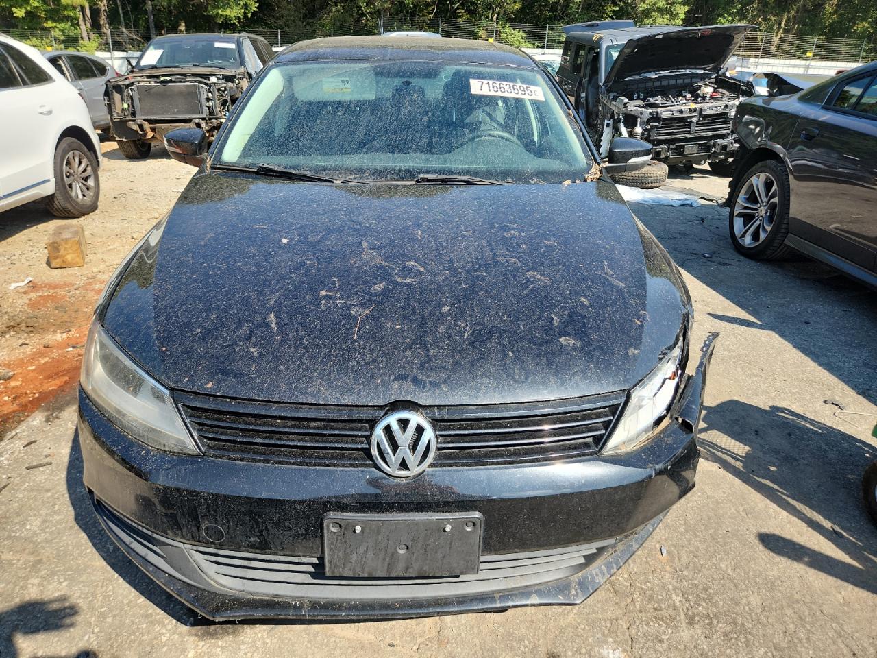 2011 Volkswagen Jetta Se Black vin: 3VWDZ7AJ7BM035185