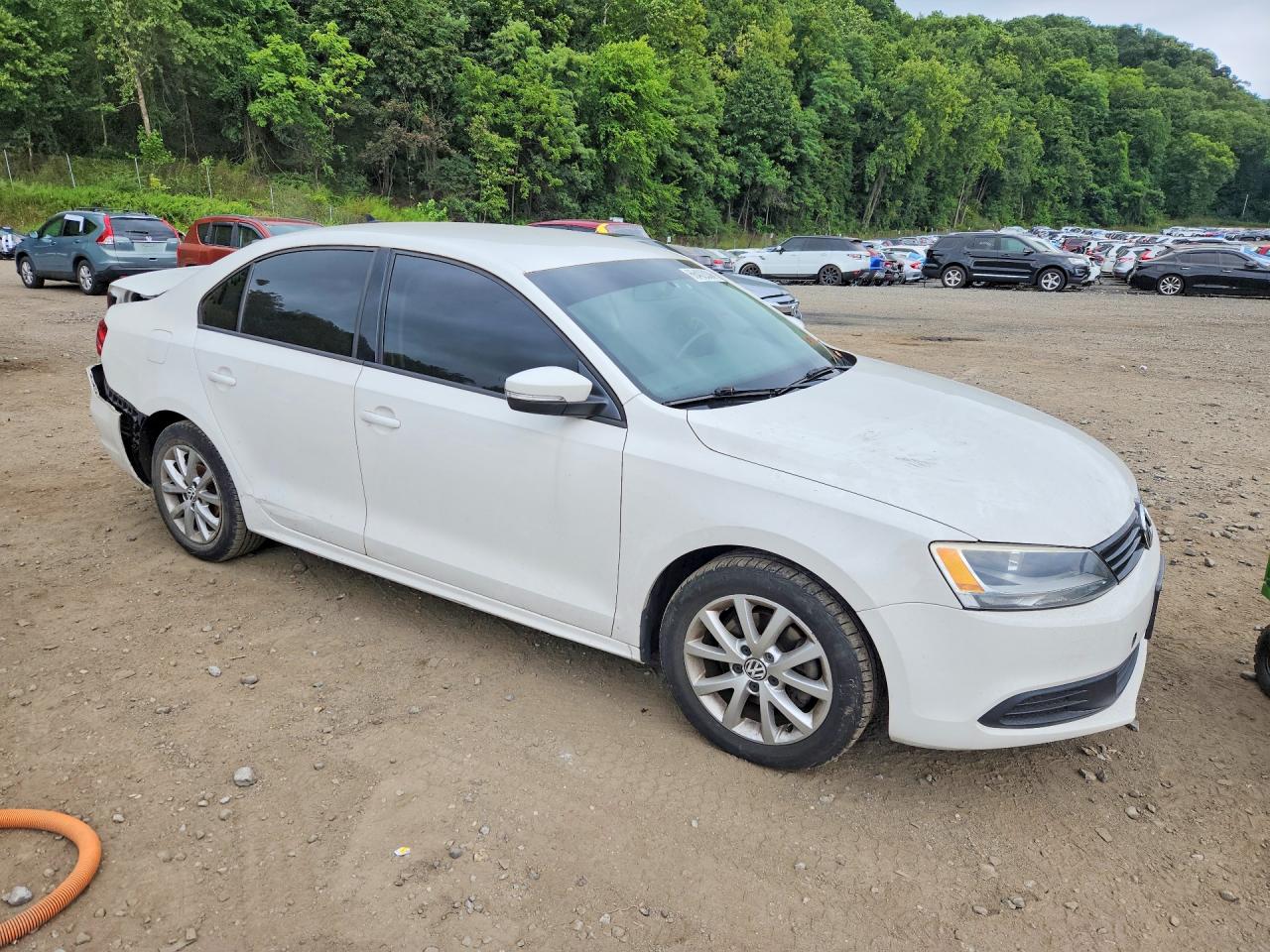 2011 Volkswagen Jetta Se White vin: 3VWDZ7AJ7BM109480