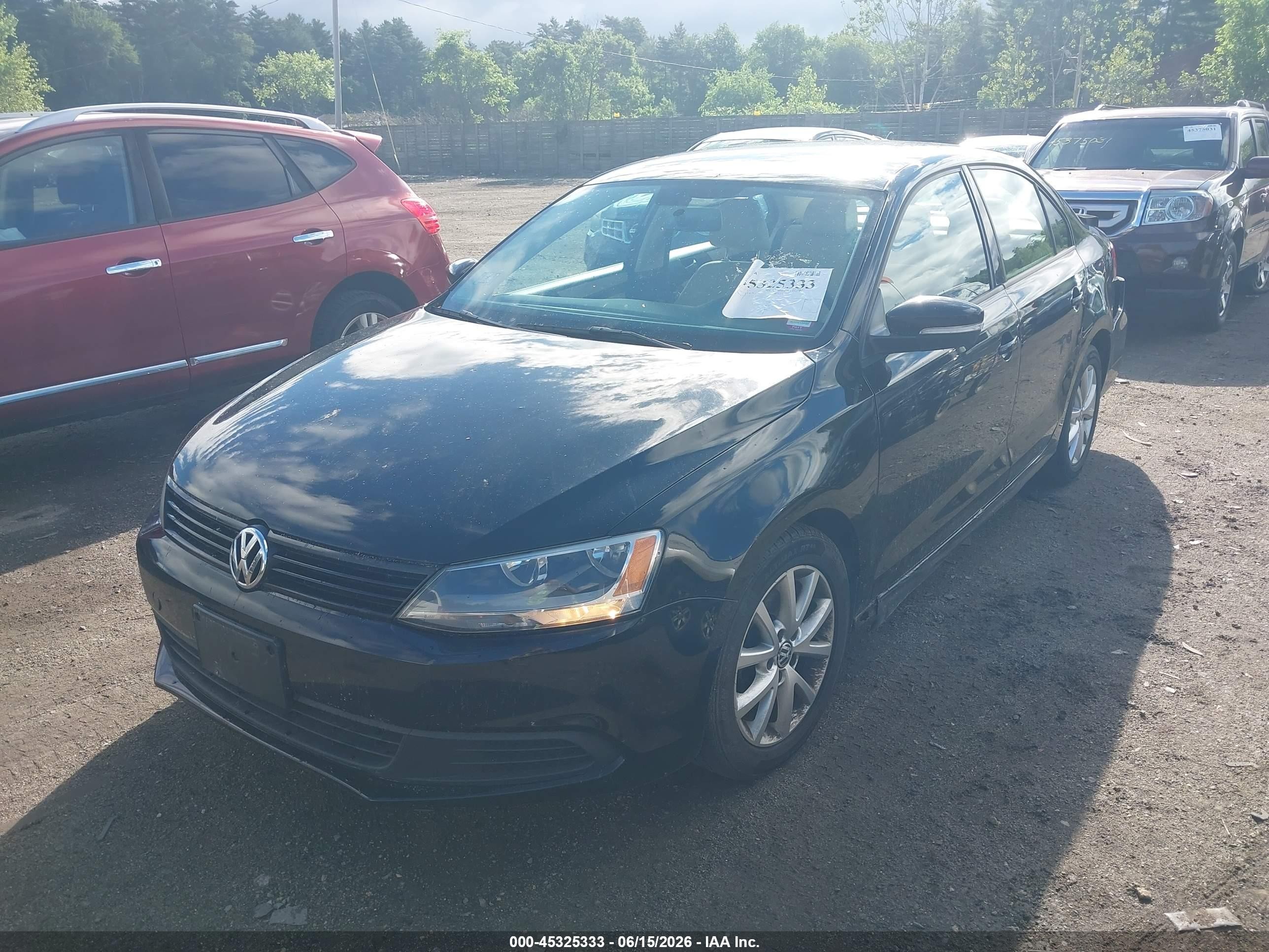 2011 Volkswagen Jetta 2.5l Se Black vin: 3VWDZ7AJ7BM350357