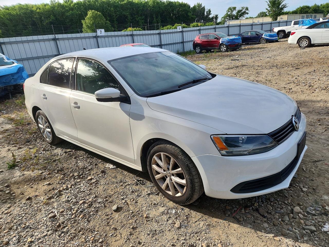 2011 Volkswagen Jetta Se White vin: 3VWDZ7AJ8BM316928