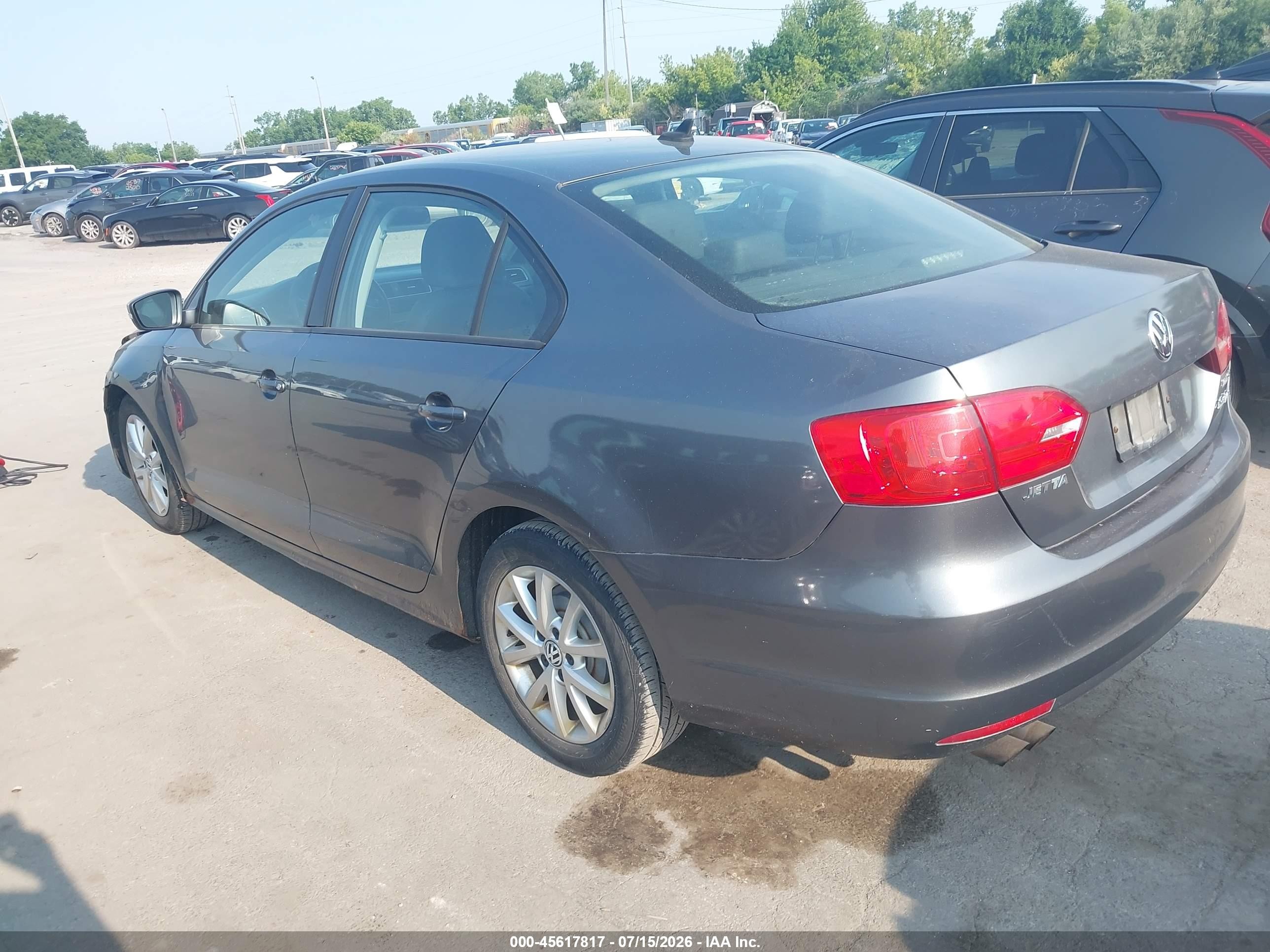 2011 Volkswagen Jetta 2.5l Se Серый vin: 3VWDZ7AJ8BM338329