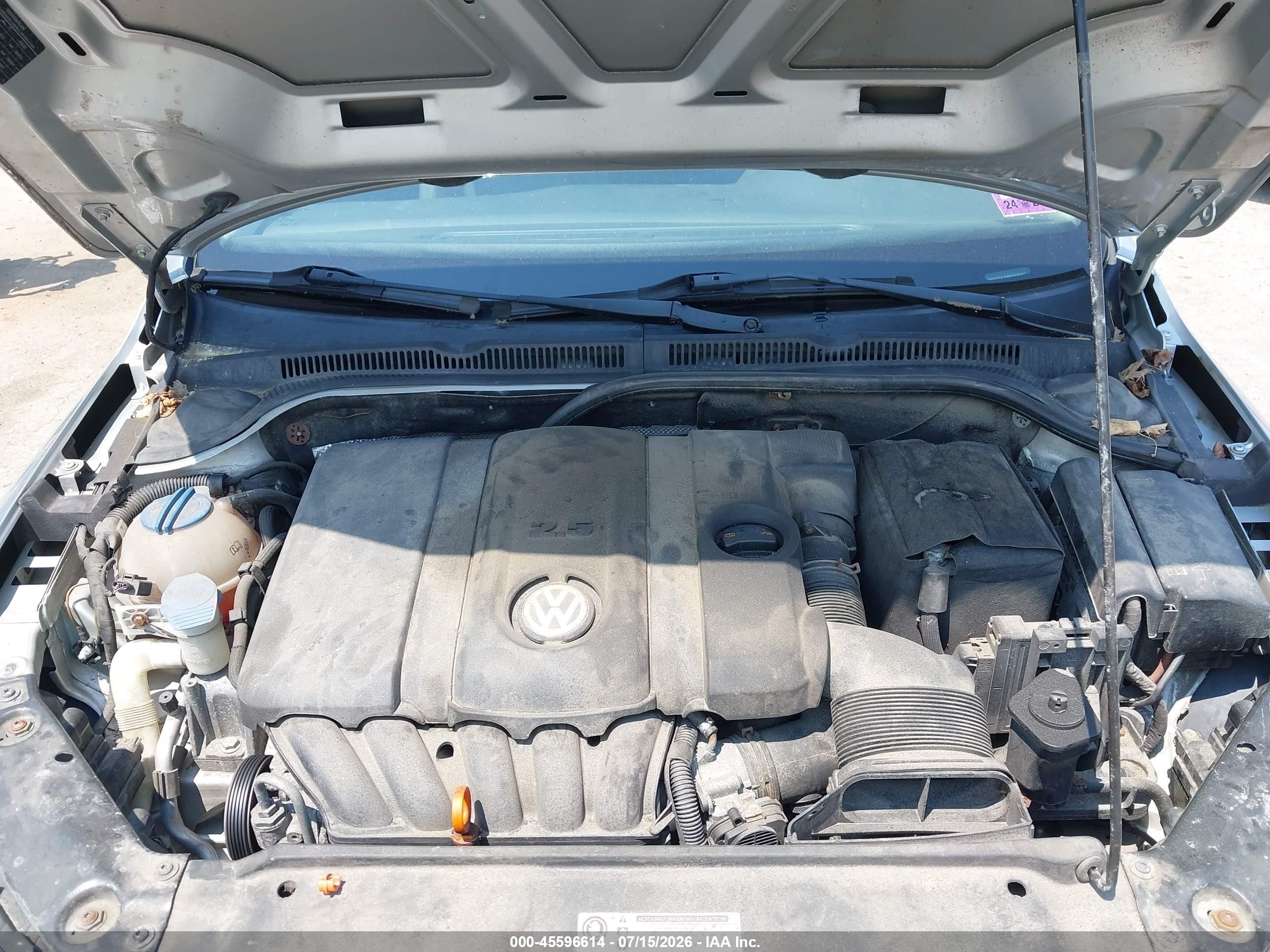 2011 Volkswagen Jetta 2.5l Se Silver vin: 3VWDZ7AJ8BM346057
