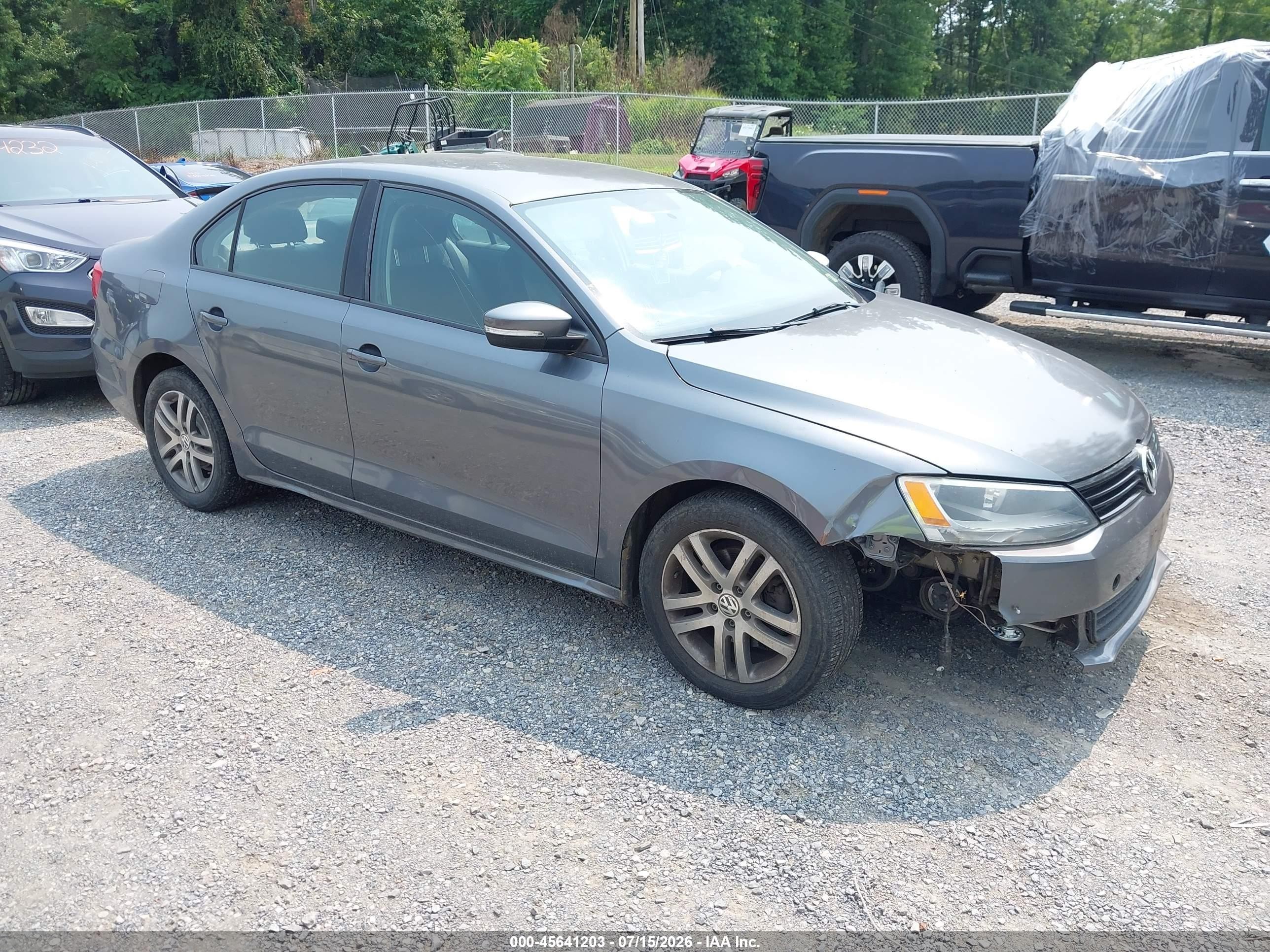 2011 Volkswagen Jetta 2.5l Se Gray vin: 3VWDZ7AJ8BM359682