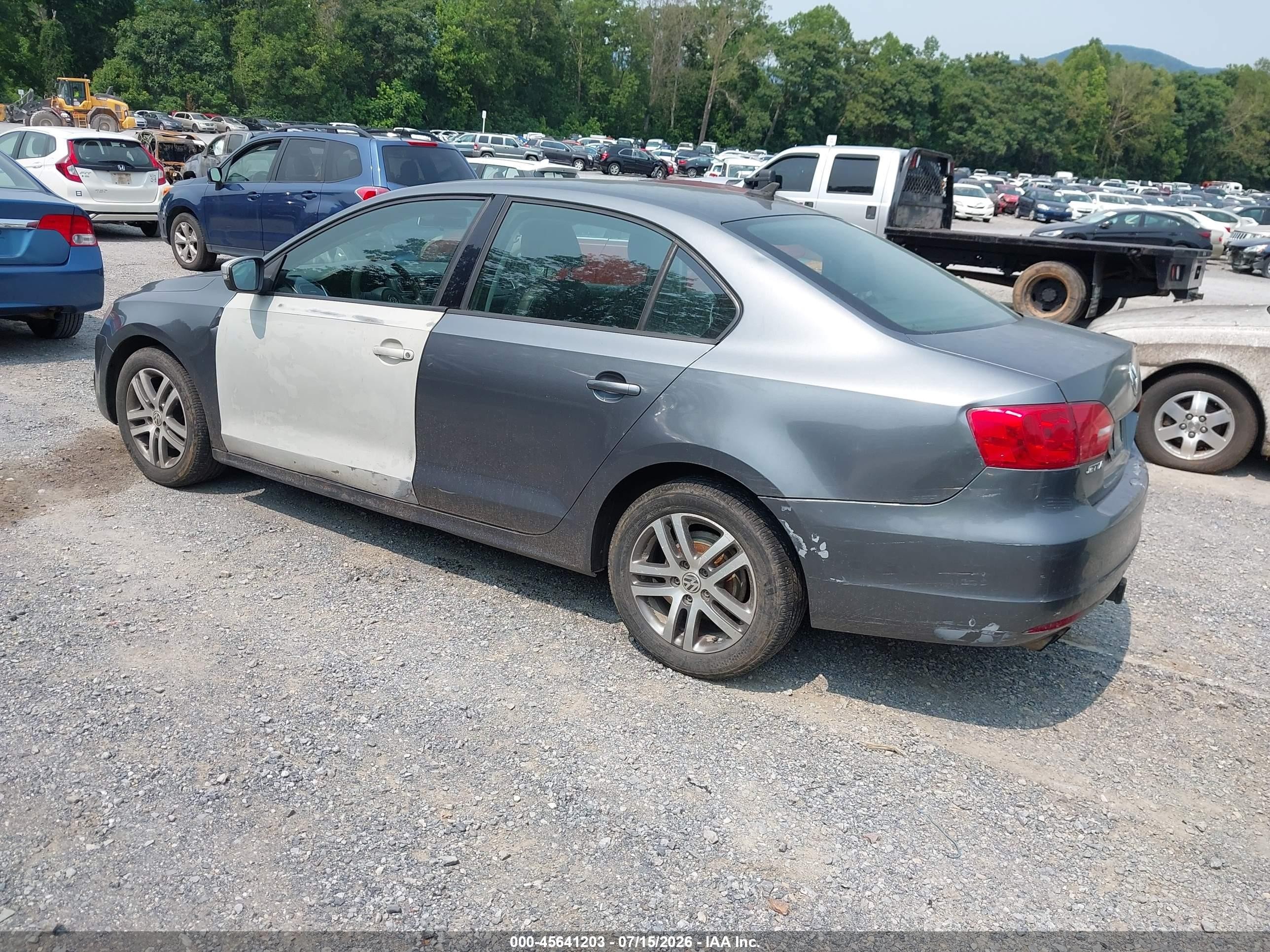 2011 Volkswagen Jetta 2.5l Se Gray vin: 3VWDZ7AJ8BM359682