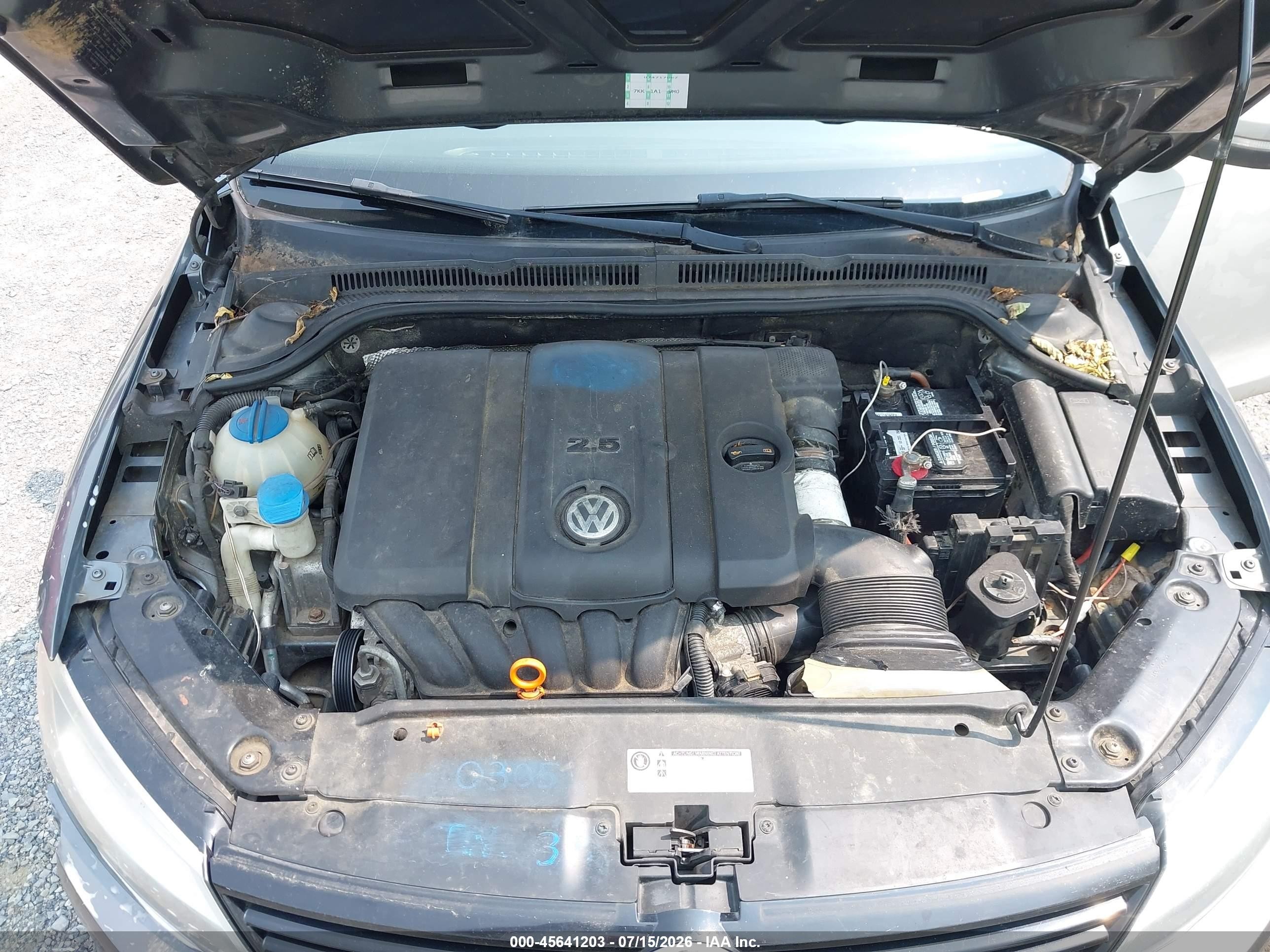 2011 Volkswagen Jetta 2.5l Se Gray vin: 3VWDZ7AJ8BM359682