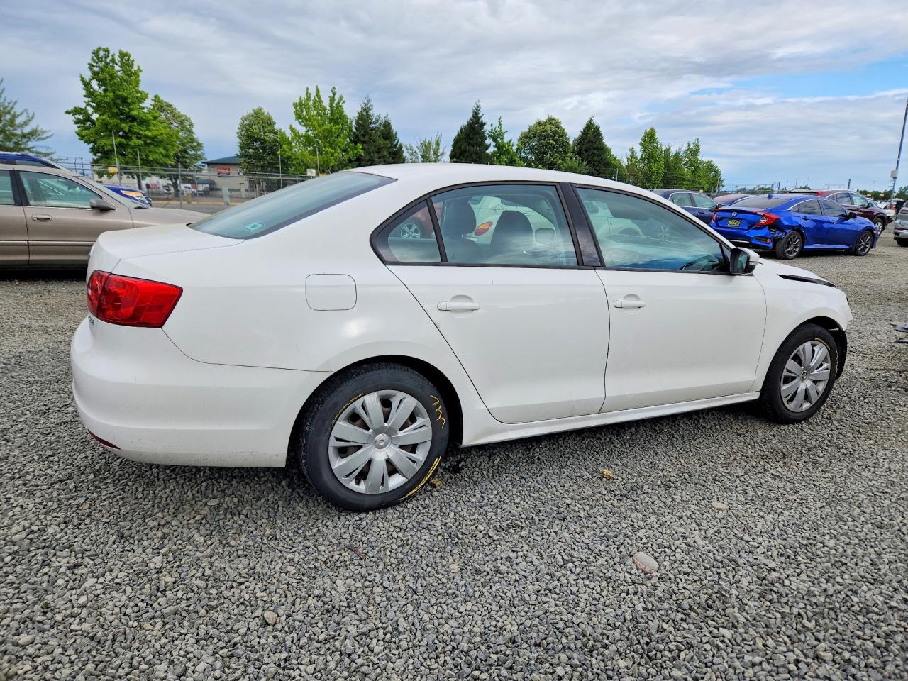 2011 Volkswagen Jetta Se White vin: 3VWDZ7AJ8BM375154