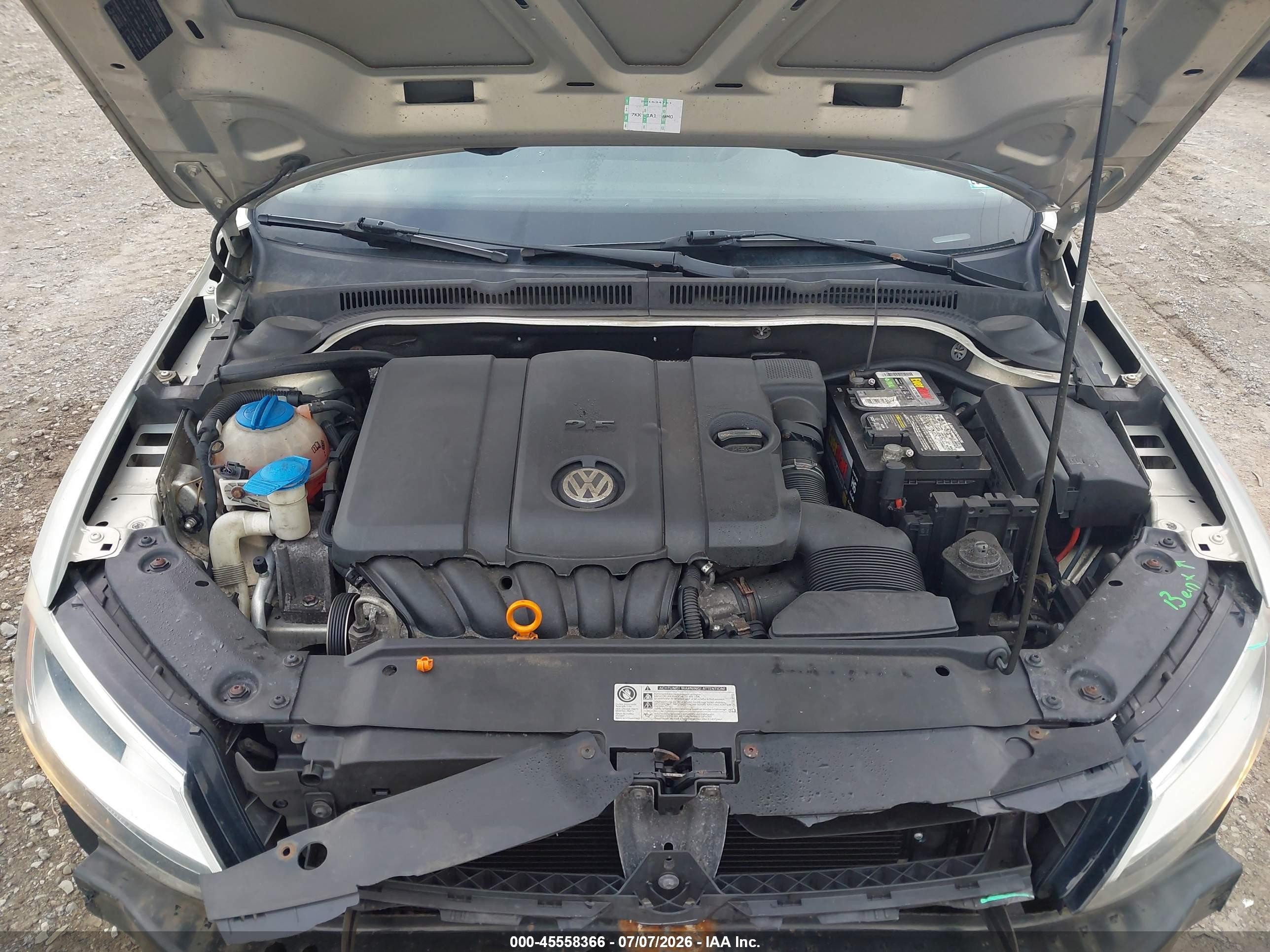 2011 Volkswagen Jetta 2.5l Se Silver vin: 3VWDZ7AJ8BM381309