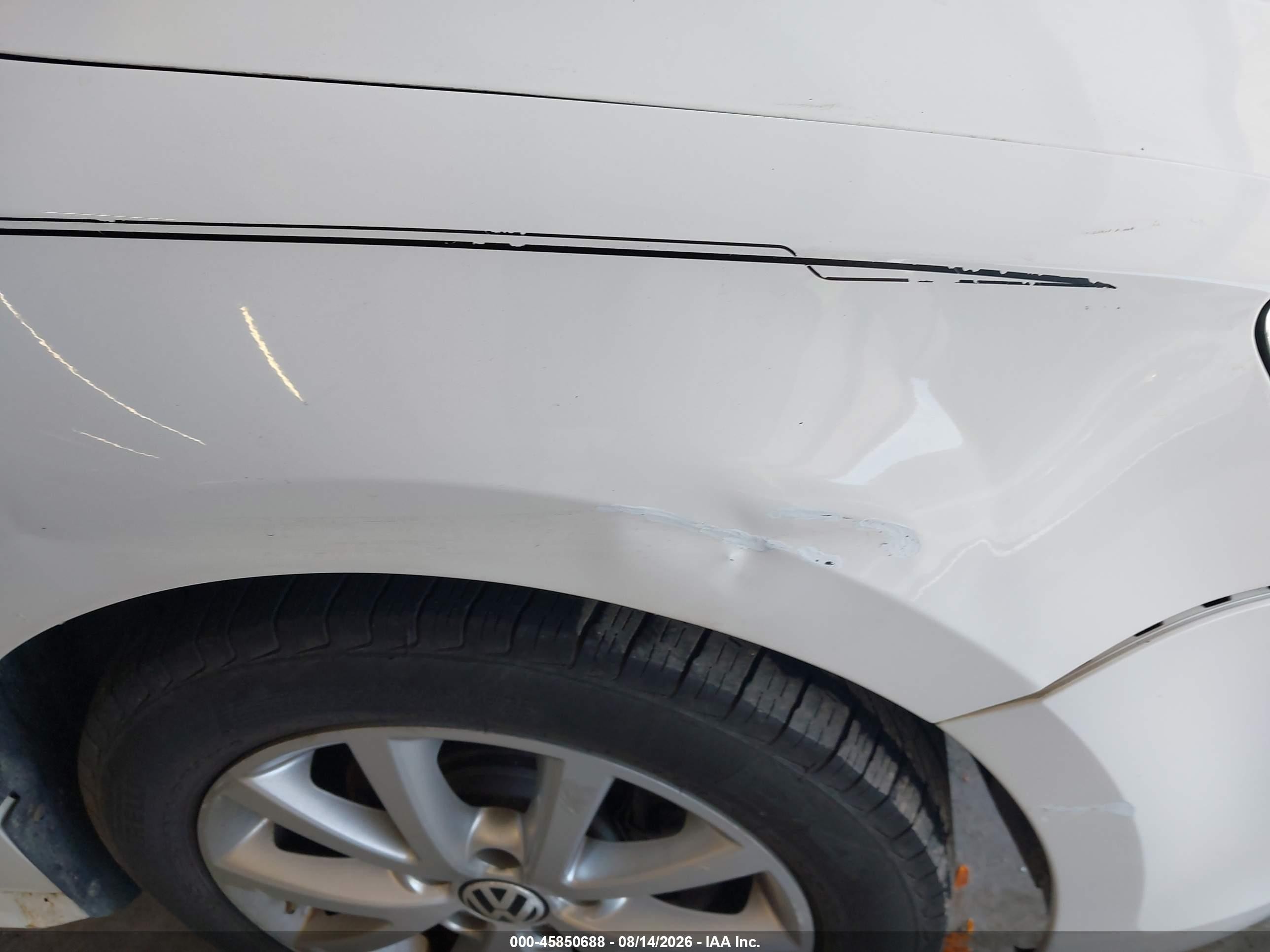 2011 Volkswagen Jetta 2.5l Se Белый vin: 3VWDZ7AJ9BM110680