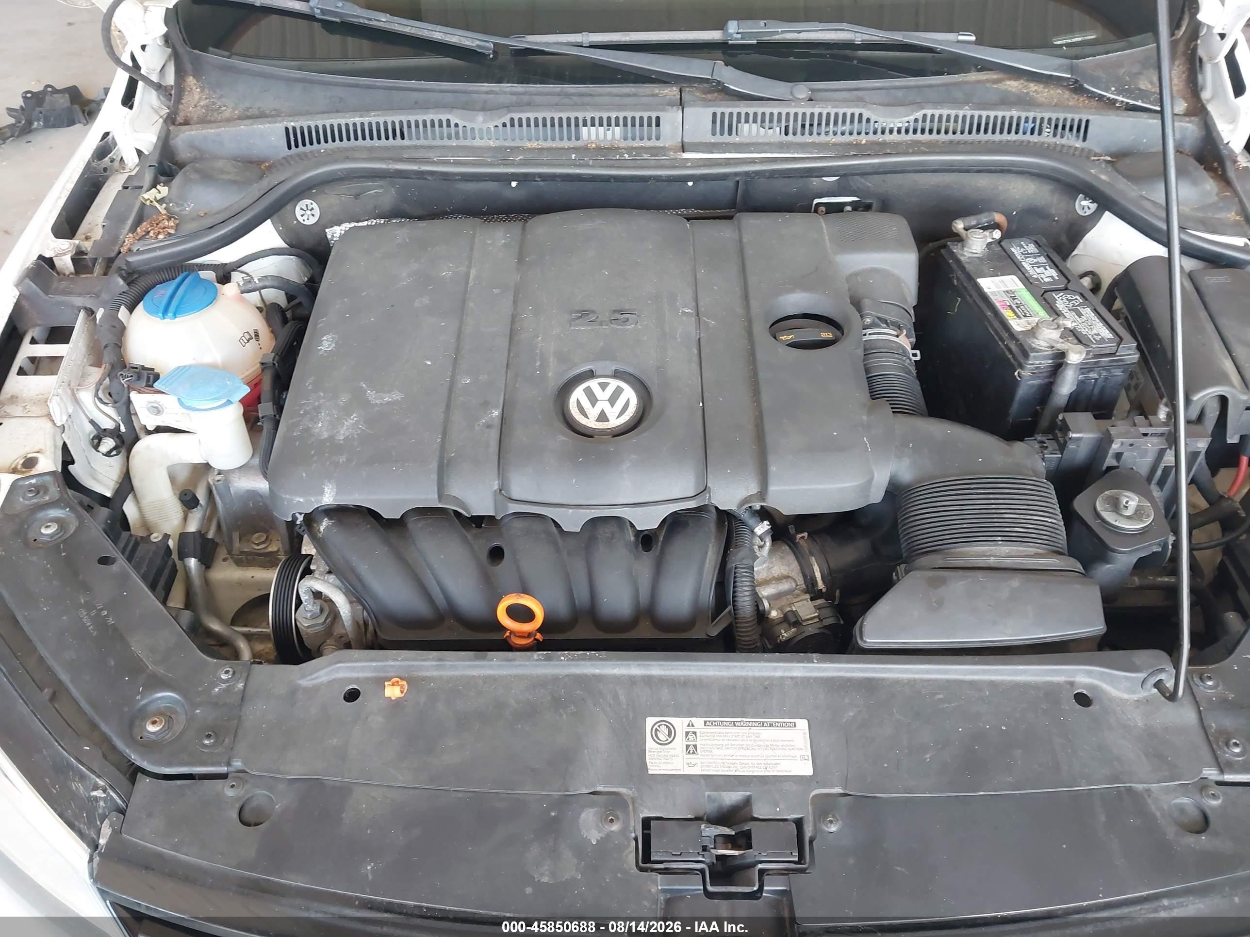 2011 Volkswagen Jetta 2.5l Se Белый vin: 3VWDZ7AJ9BM110680