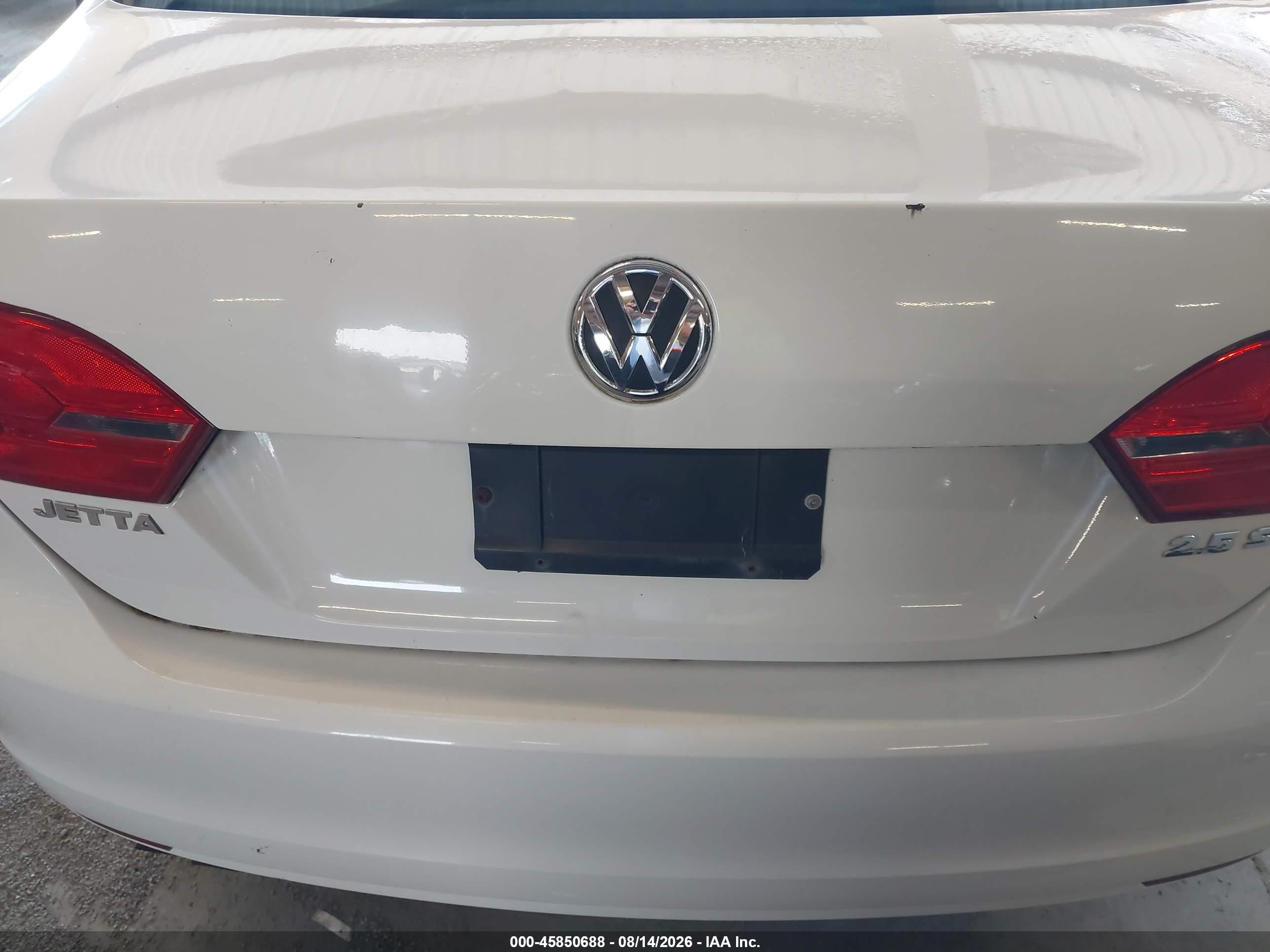 2011 Volkswagen Jetta 2.5l Se Белый vin: 3VWDZ7AJ9BM110680