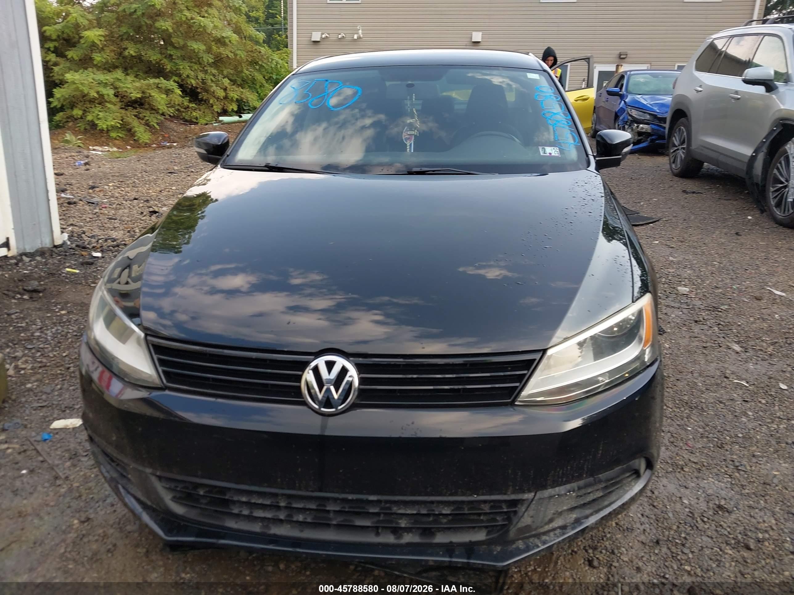 2011 Volkswagen Jetta 2.5l Se Black vin: 3VWDZ7AJ9BM327470