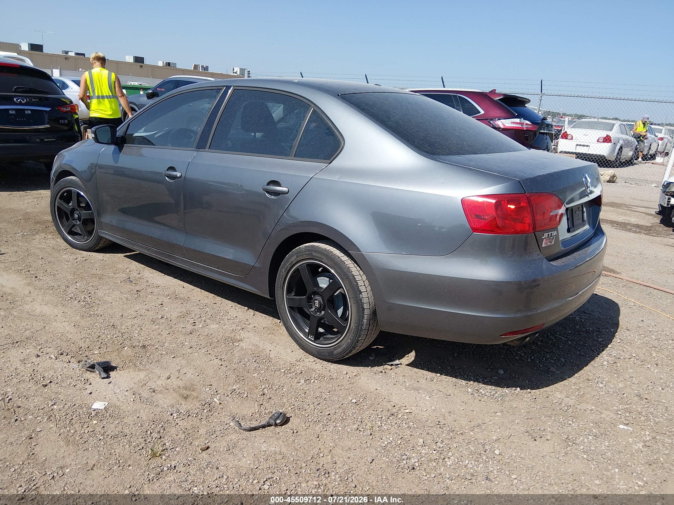 2011 Volkswagen Jetta 2.5l Se Gray vin: 3VWDZ7AJ9BM355088