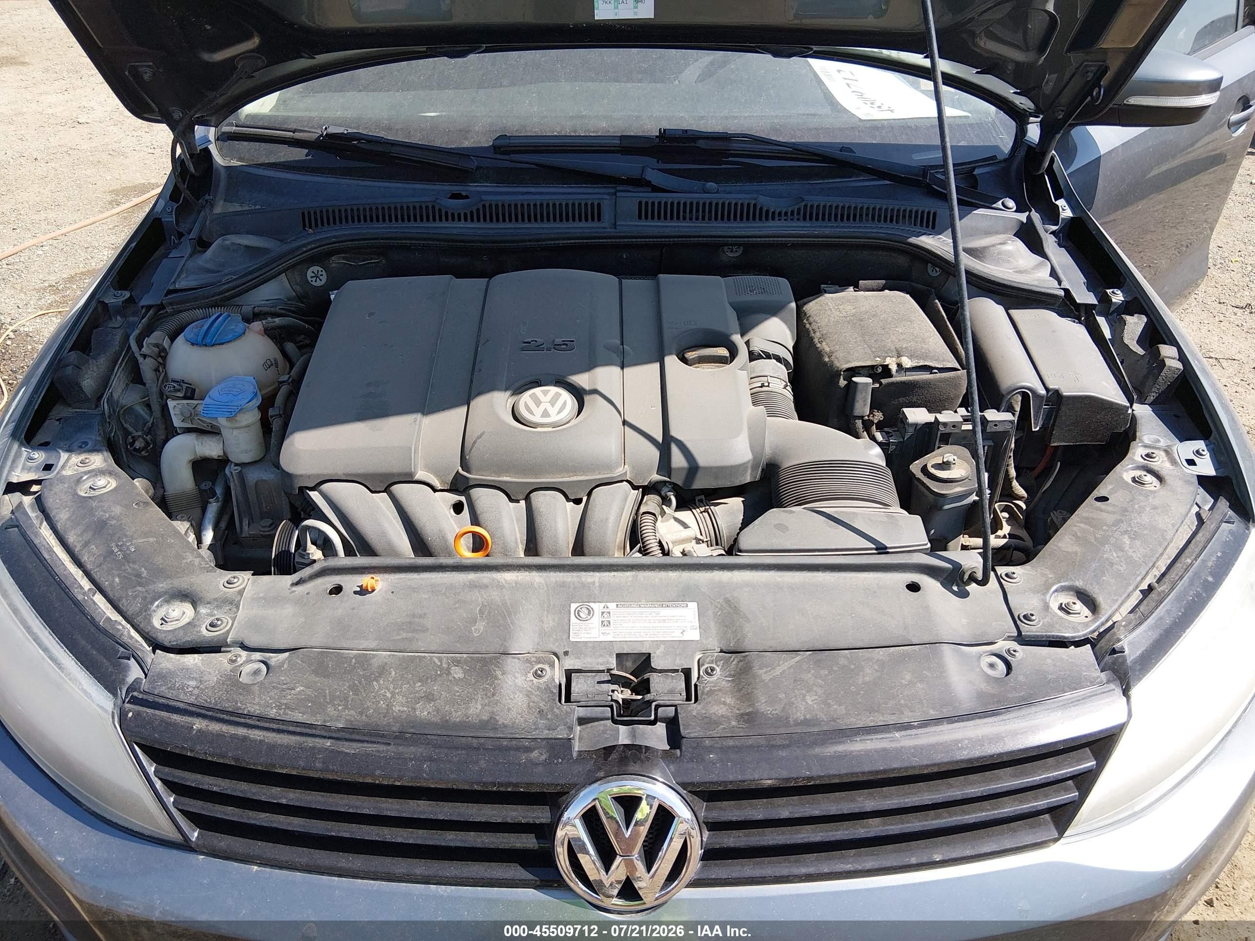2011 Volkswagen Jetta 2.5l Se Gray vin: 3VWDZ7AJ9BM355088