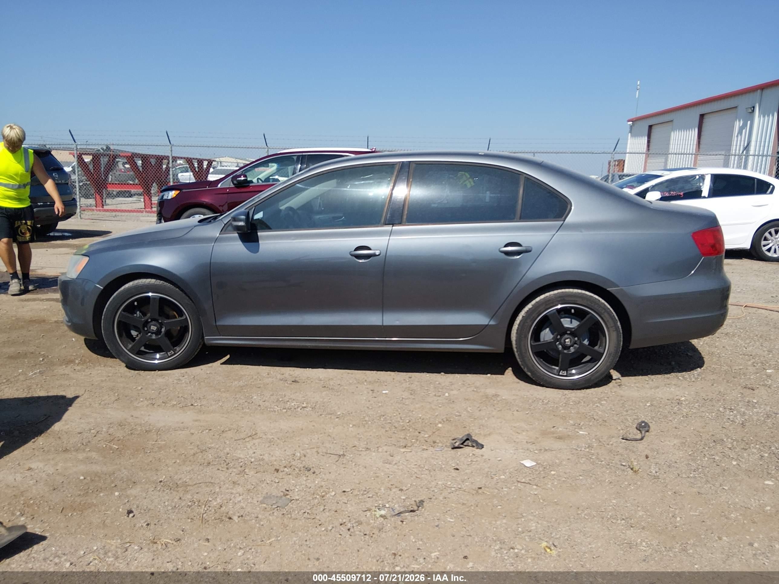 2011 Volkswagen Jetta 2.5l Se Gray vin: 3VWDZ7AJ9BM355088