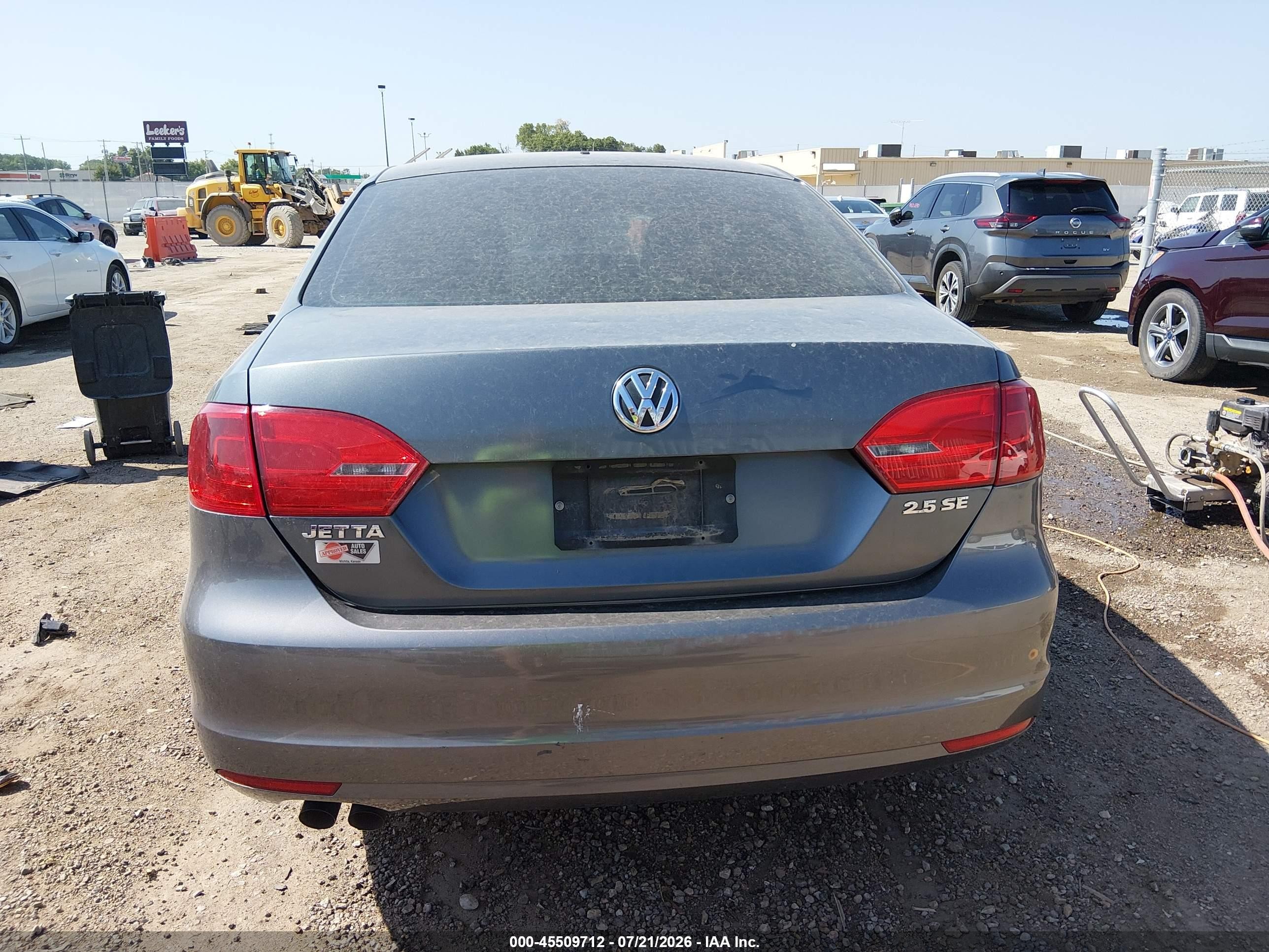 2011 Volkswagen Jetta 2.5l Se Gray vin: 3VWDZ7AJ9BM355088